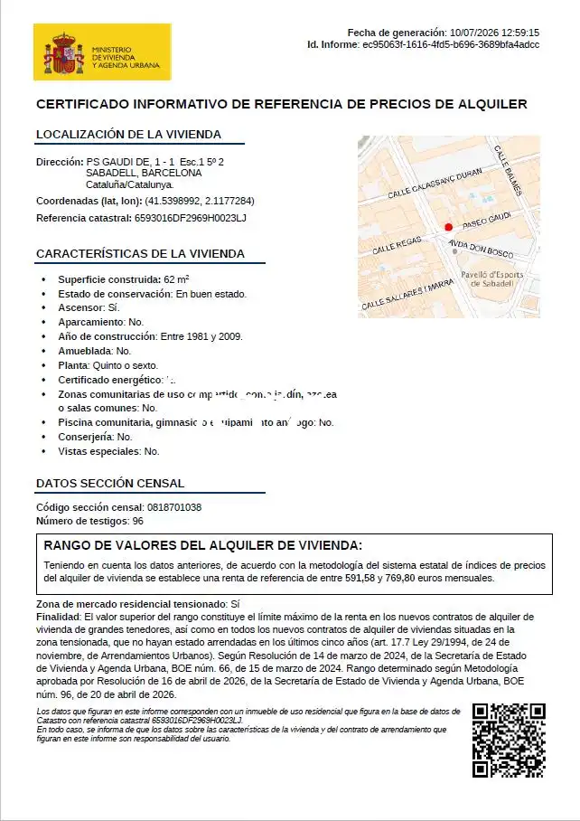 Flat for rent in de Gaudí, Sol i Padris - Sant Oleguer