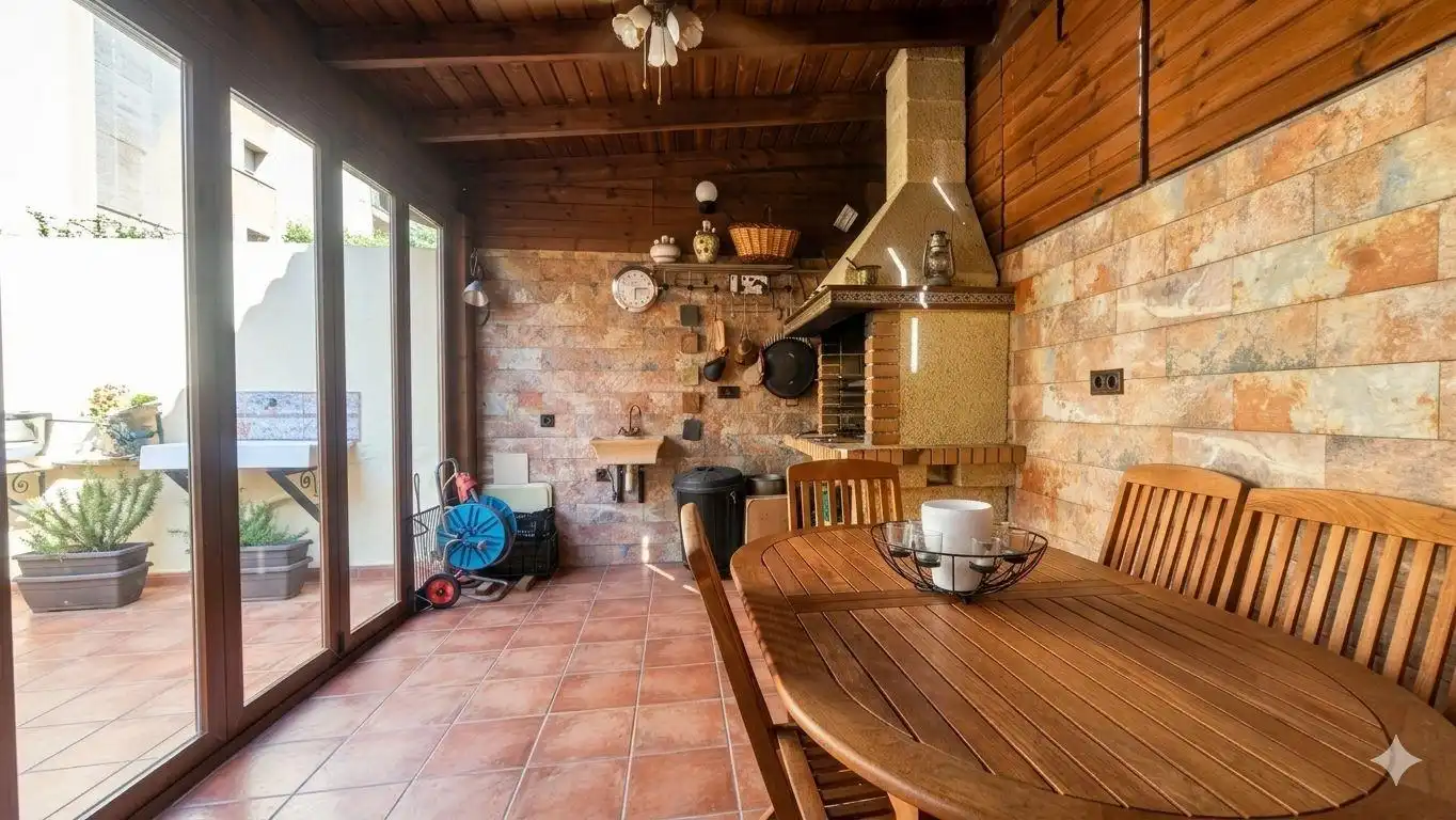 Cocina de Casa adosada en venta en Olesa de Montserrat con Aire acondicionado, Calefacción y Terraza