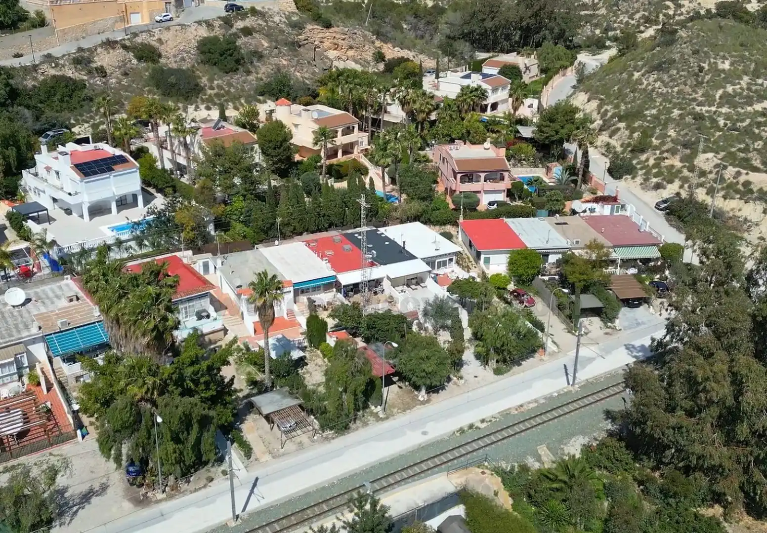 Exterior view of Detached homes for sale in El Campello  with Air Conditioner, Private garden and Terrace