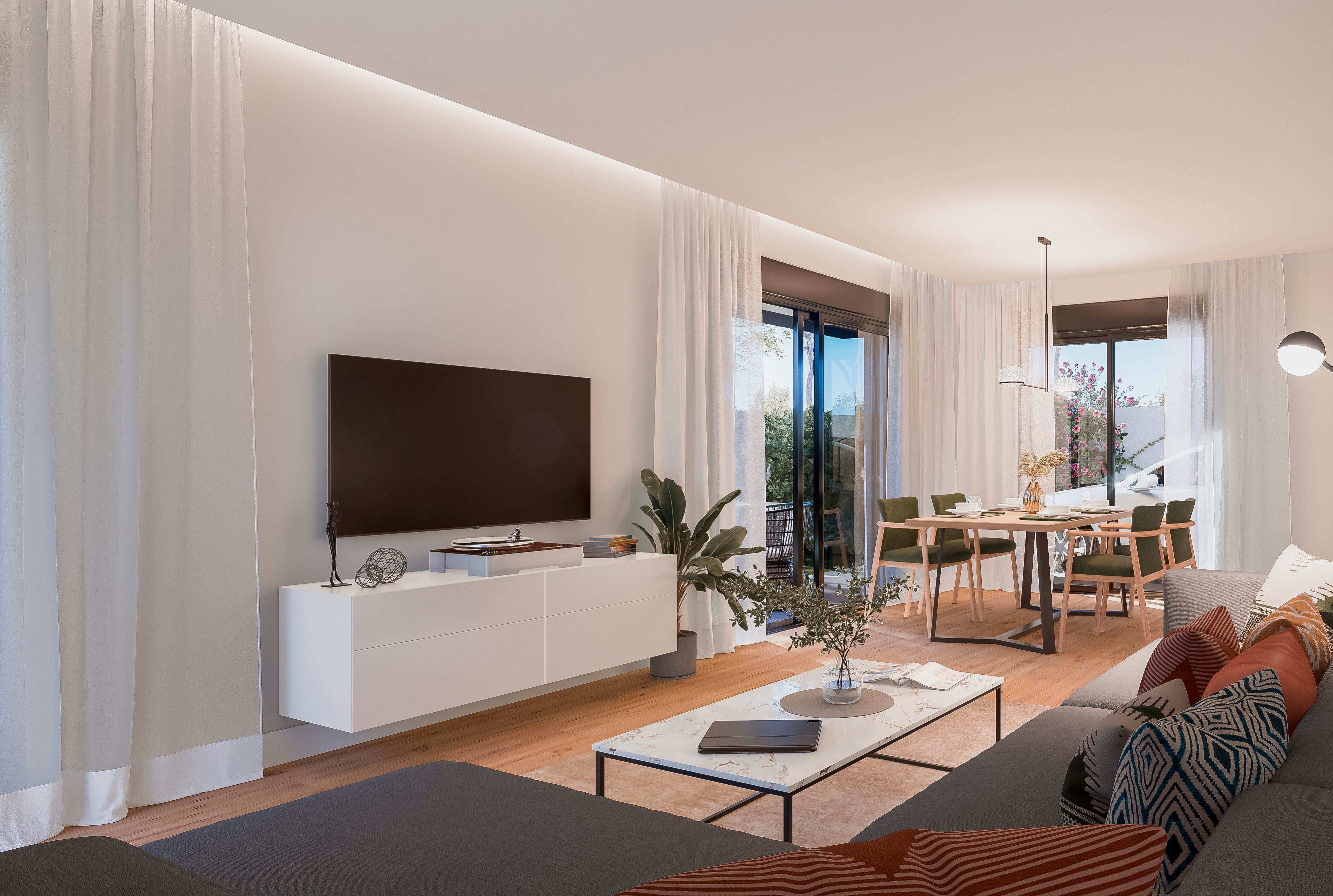 Living room of House or chalet for sale in Alcalá de Guadaira  with Air Conditioner, Private garden and Swimming Pool