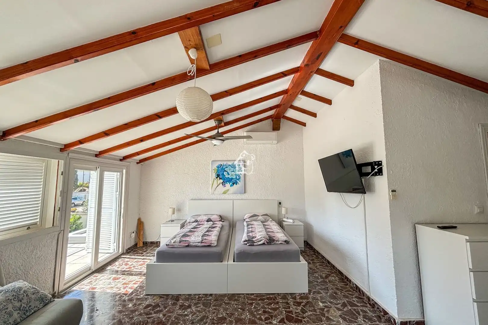 Sala d'estar de Casa o xalet de lloguer en Orihuela amb Aire condicionat, Jardí privat i Terrassa