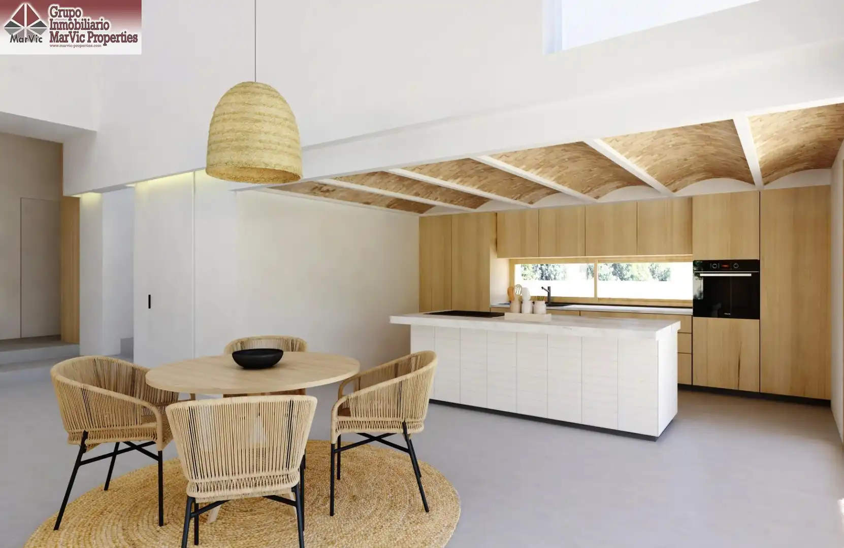 Kitchen of Houses for sale in Sella  with Air Conditioner, Private garden and Terrace