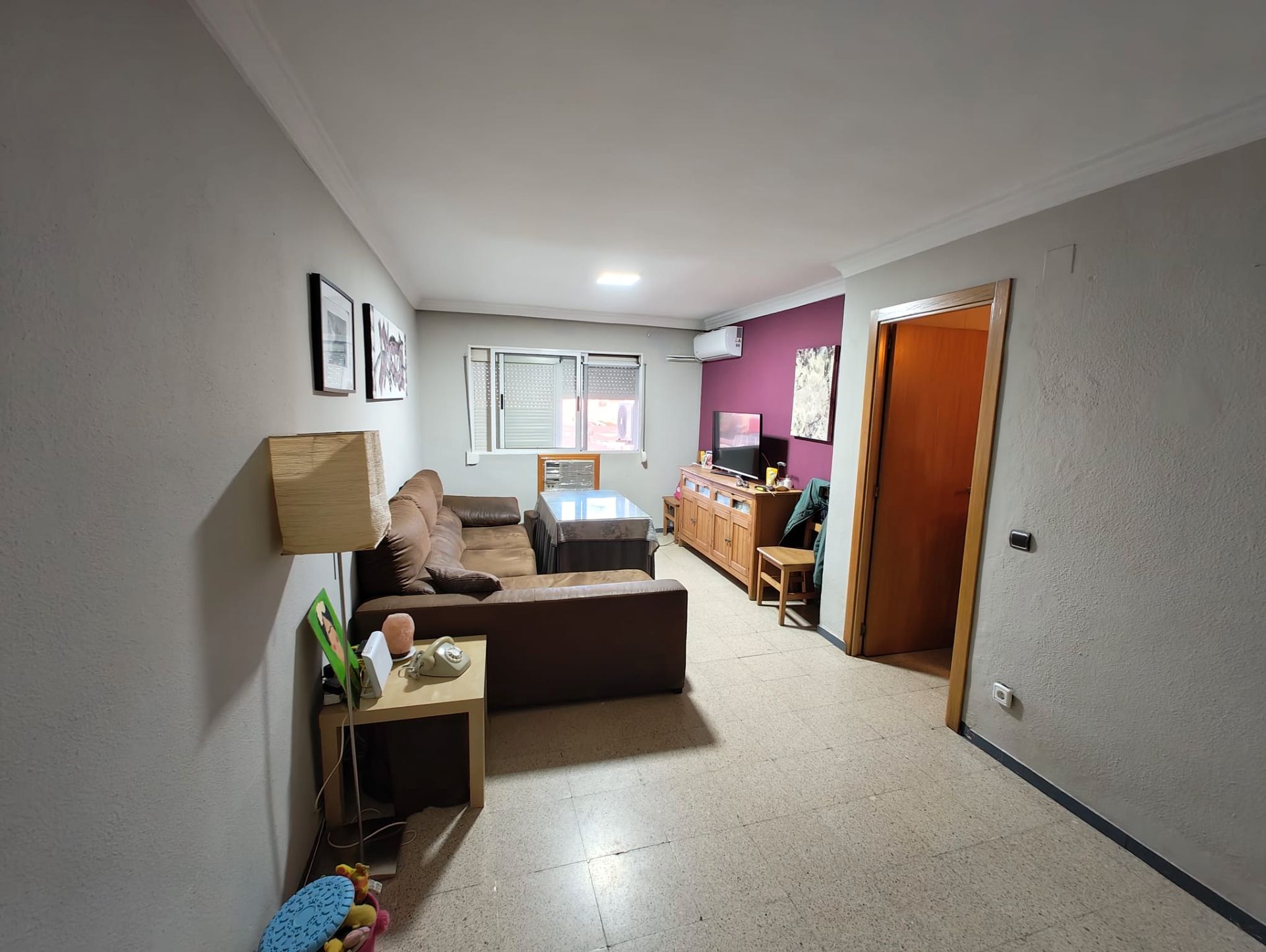 Sala de estar de Piso de alquiler en  Sevilla Capital con Aire acondicionado, Amueblado y Lavadora