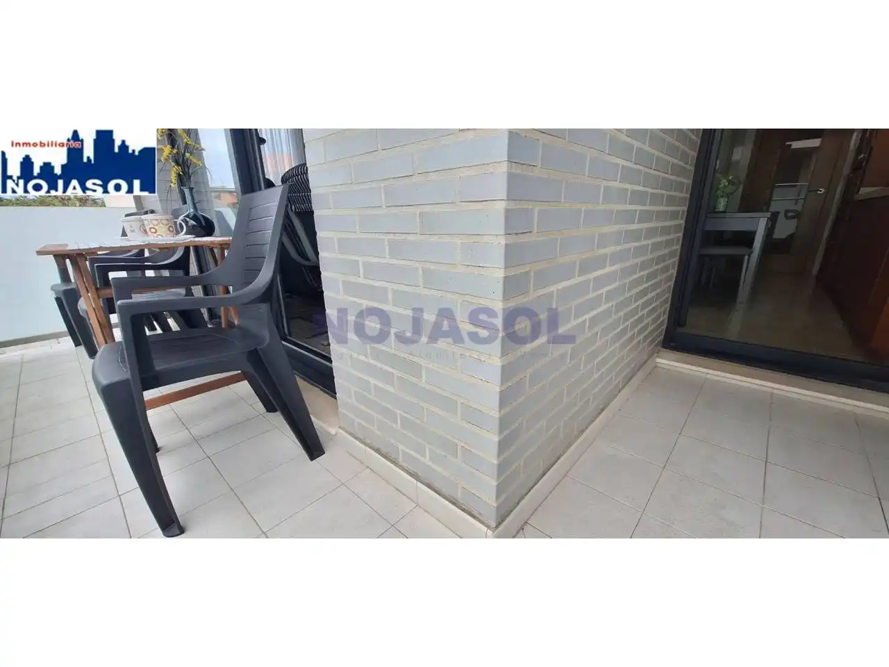 Terrace of Flat for rent in Noja  with Heating, Terrace and Furnished