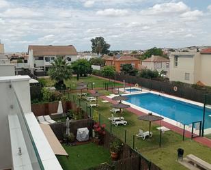 Swimming pool of Single-family semi-detached for sale in Bormujos  with Air Conditioner and Terrace