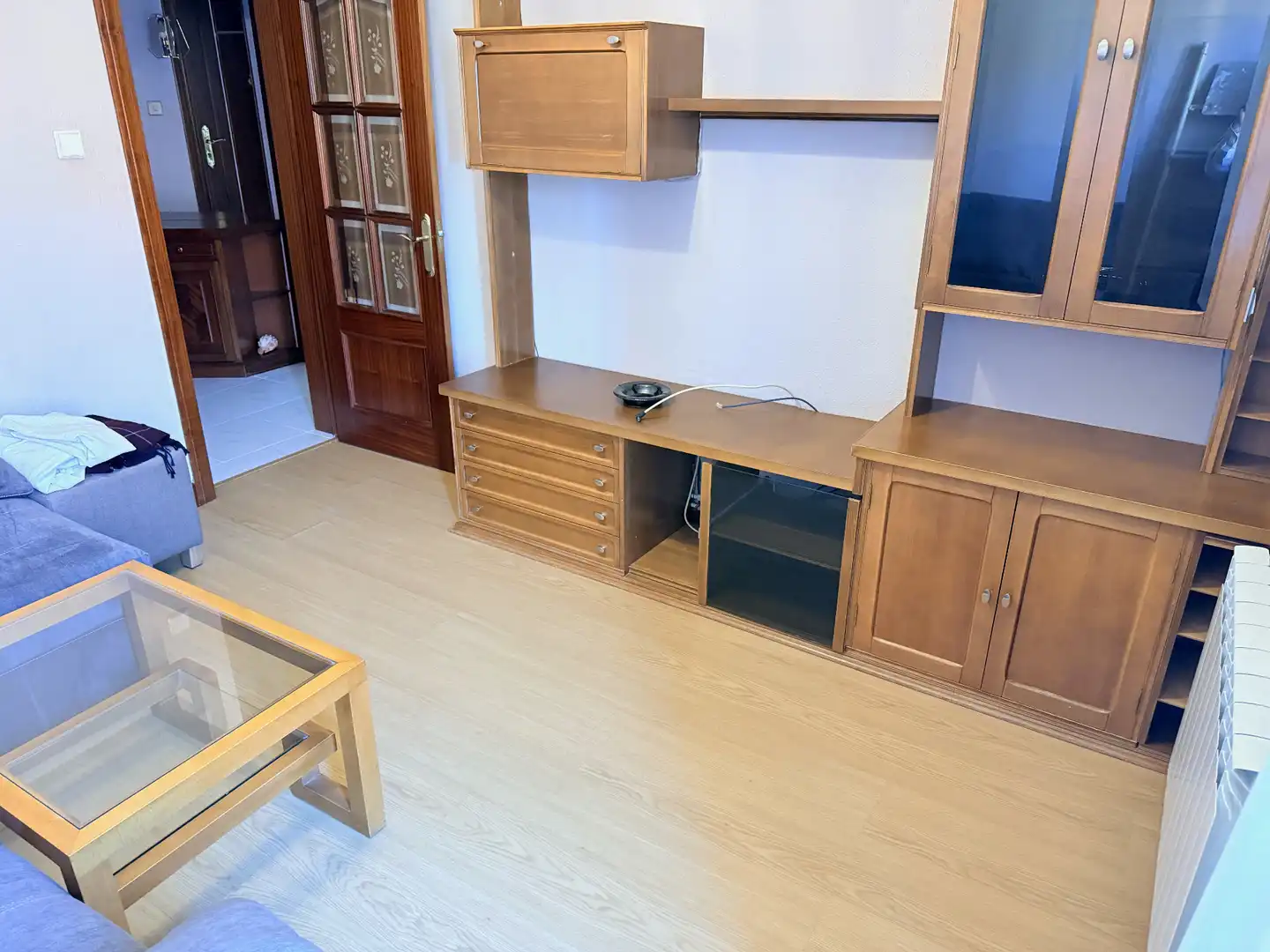 Sala d'estar de Pis de lloguer en León Capital  amb Calefacció, Parquet i Moblat