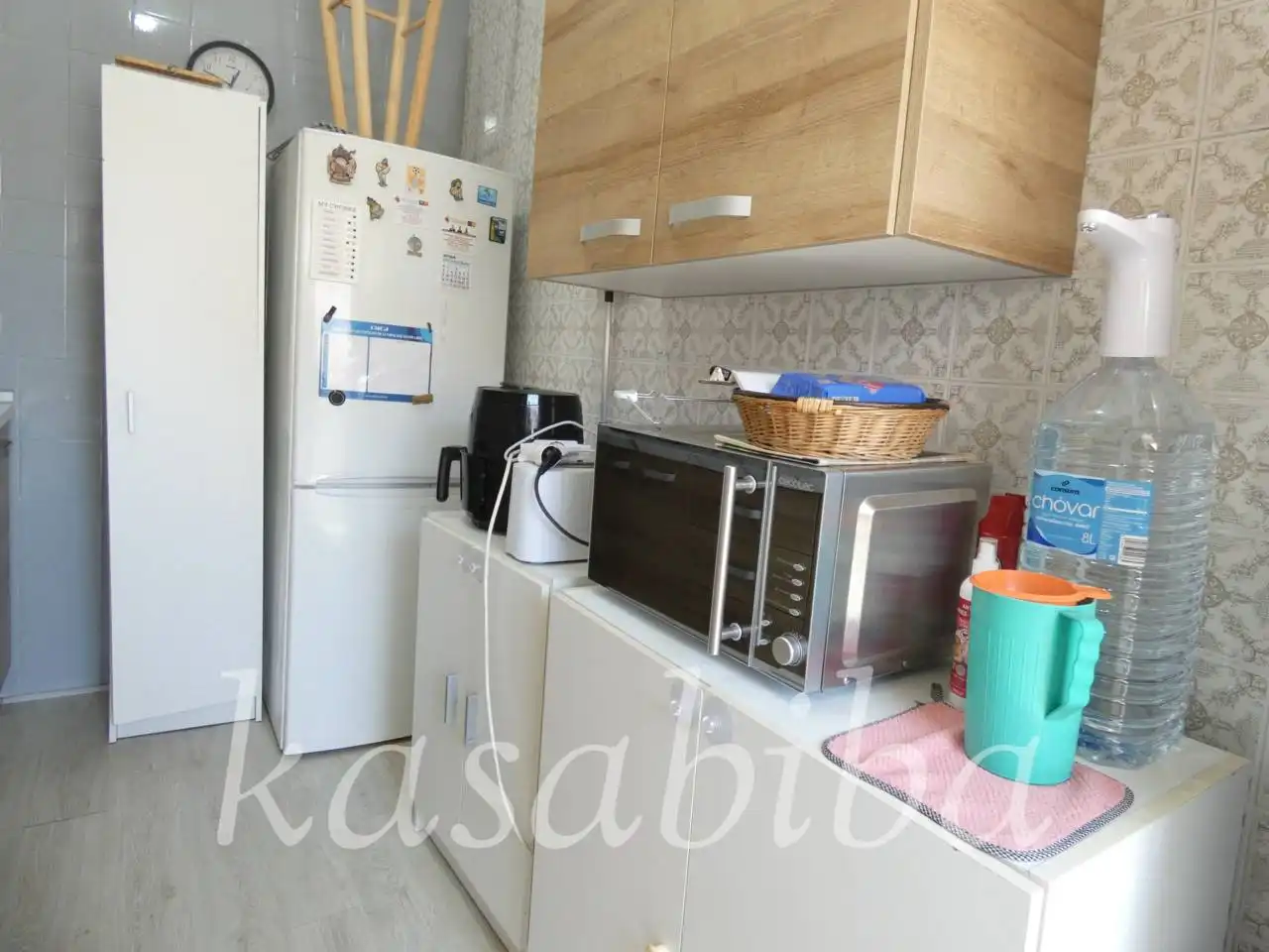 Kitchen of Flat for sale in Valencia  with Air Conditioner and Balcony