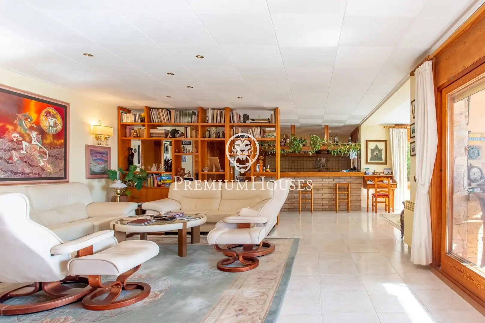 Sala d'estar de Casa o xalet en venda en Lloret de Mar amb Calefacció, Jardí privat i Piscina