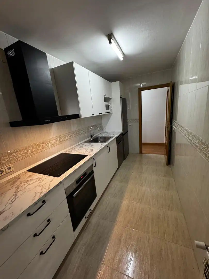 Cuina de Pis de lloguer en  Madrid Capital amb Aire condicionat, Terrassa i Balcó