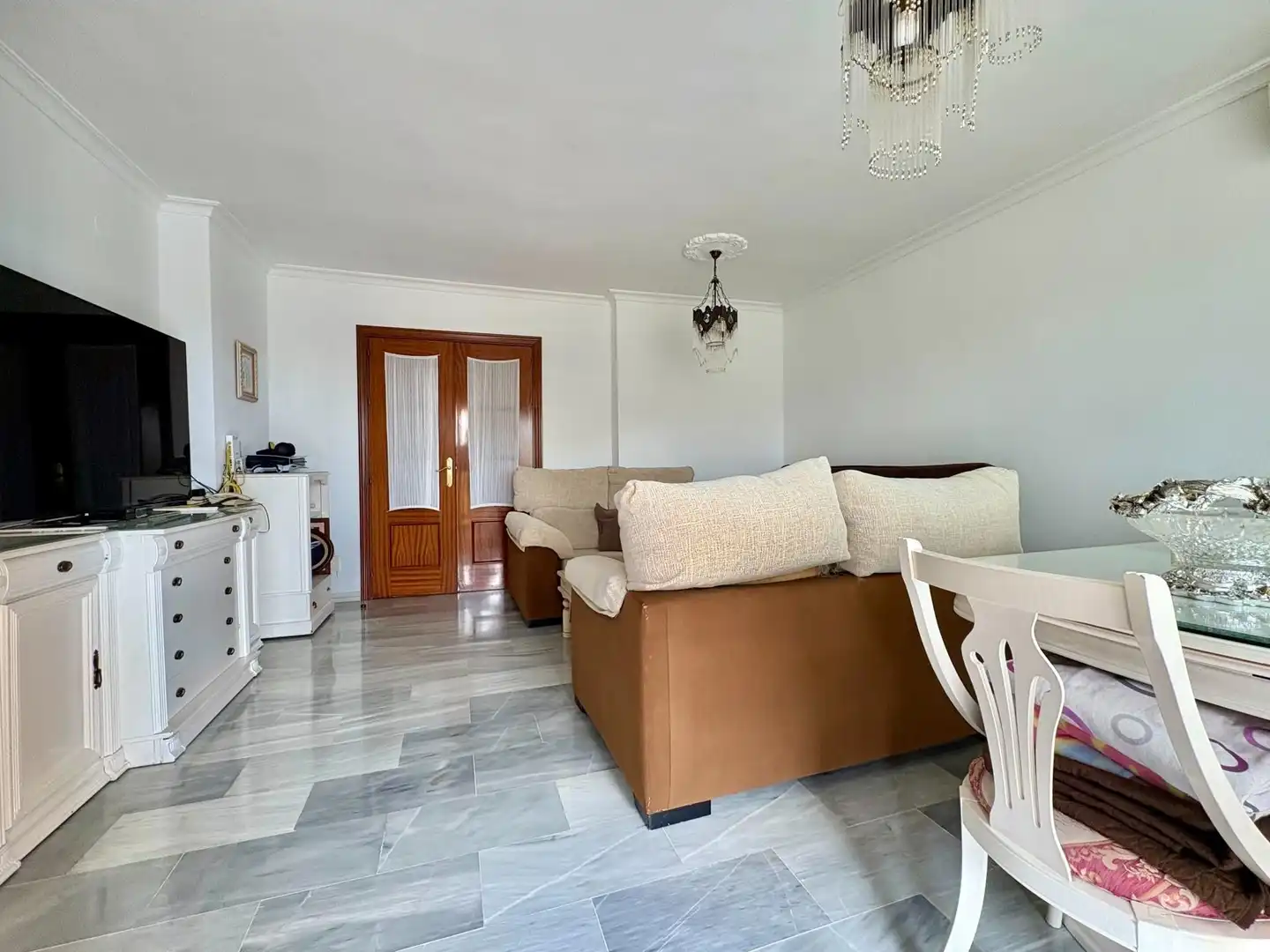 Sala de estar de Piso en venta en Málaga con Aire acondicionado, Terraza y Amueblado