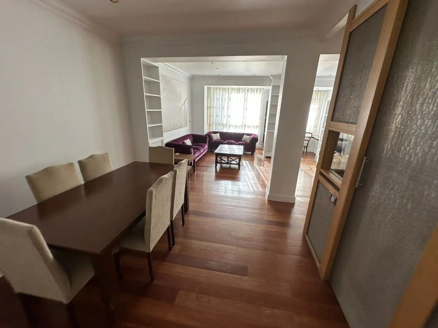 Dining room of Flat for rent in Madrid  with Air Conditioner, Heating and Parquet flooring