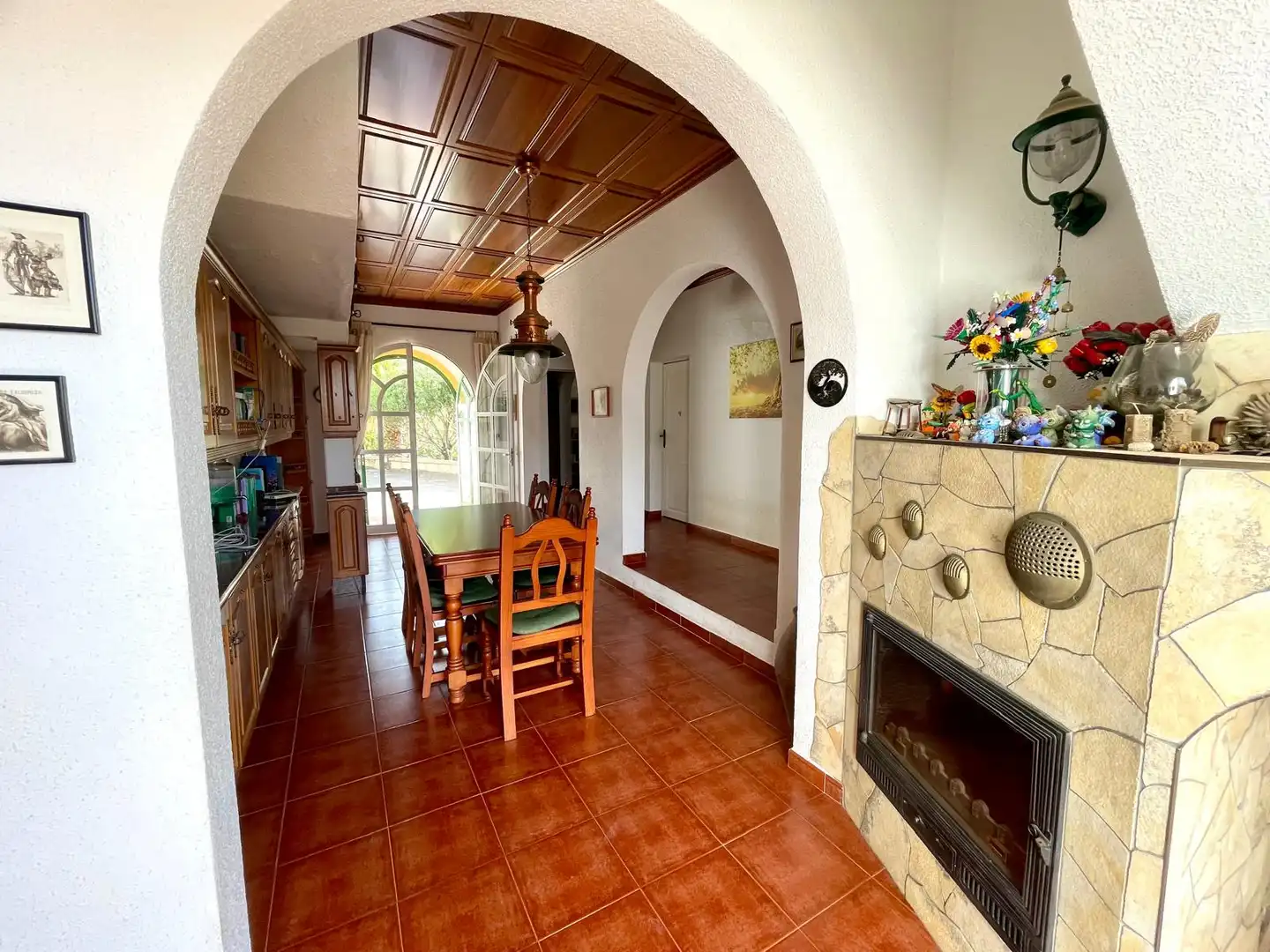 Dining room of Houses for sale in Granadilla de Abona  with Private garden, Terrace and Swimming Pool