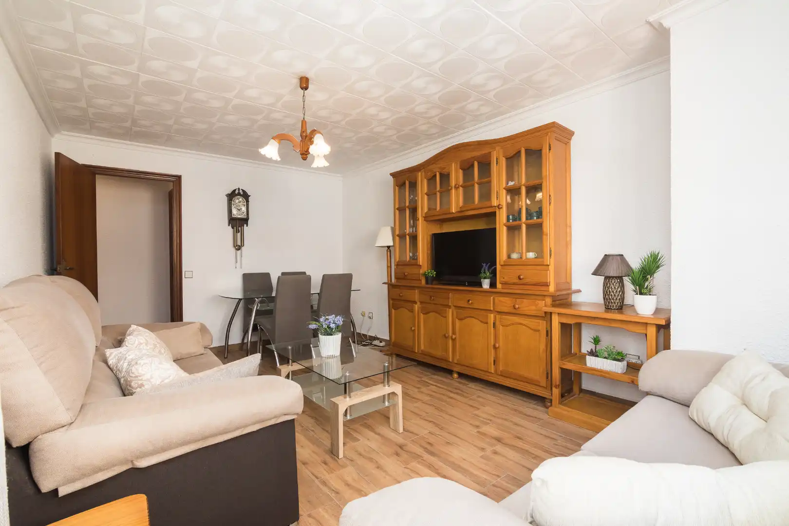 Wohnzimmer von Wohnung zum Verkauf in Santa Pola mit Klimaanlage, Möbliert und Balkon