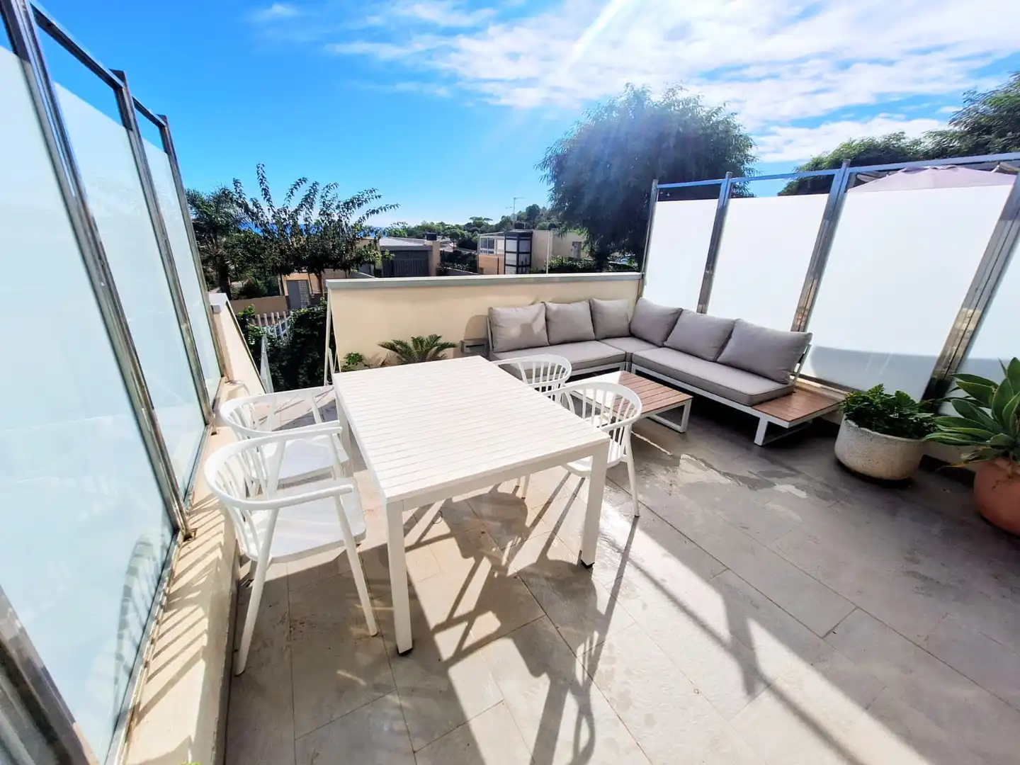 Terrassa de Apartament en venda en Oropesa del Mar / Orpesa amb Aire condicionat, Jardí privat i Terrassa
