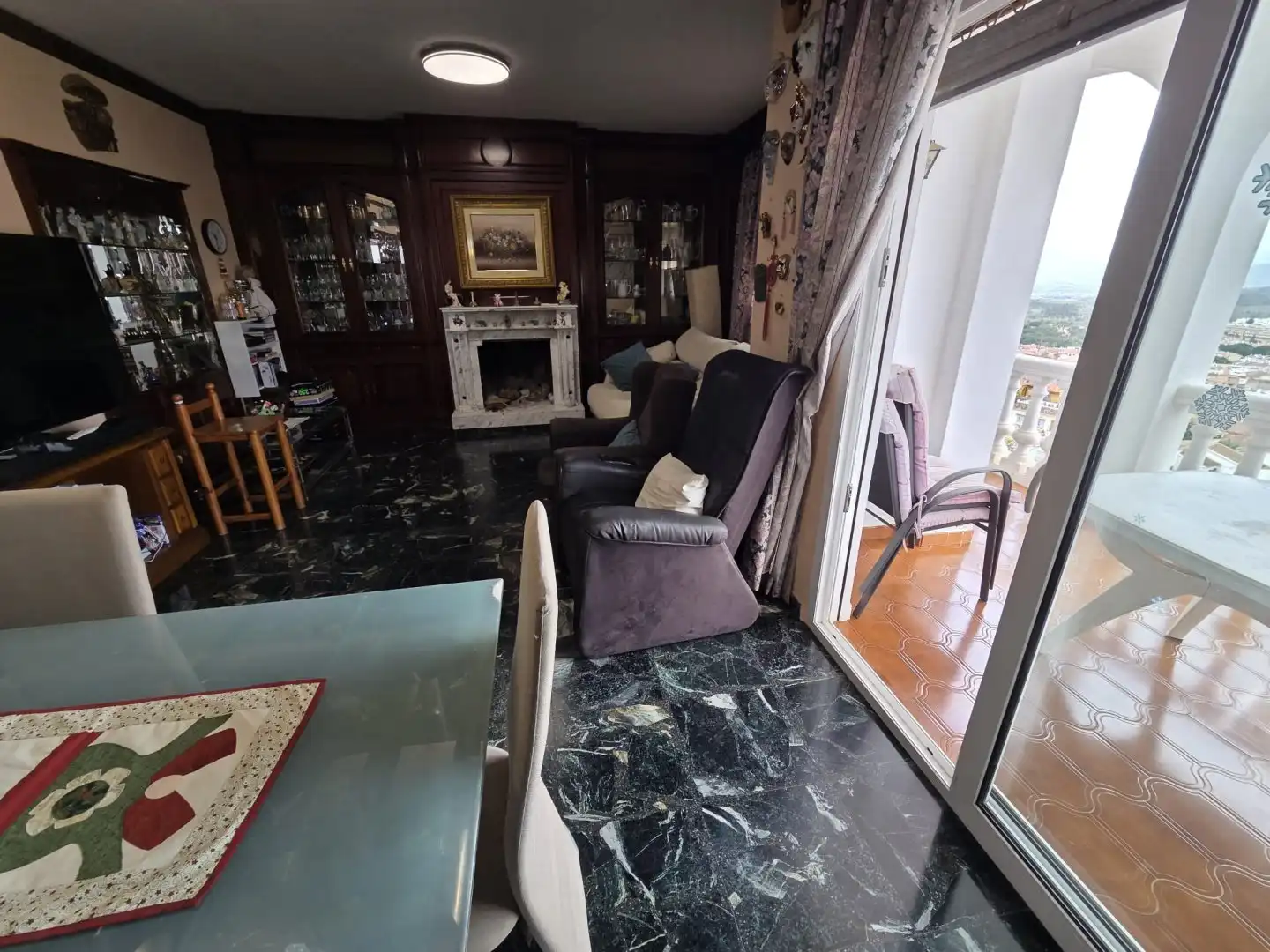 Sala de estar de Casa o chalet en venta en Málaga con Jardín privado, Terraza y Piscina