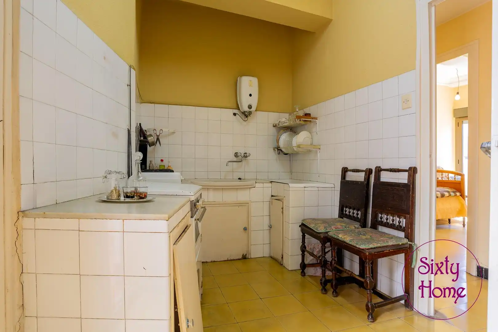 Cocina de Piso en venta en Tauste con Terraza, Trastero y Amueblado
