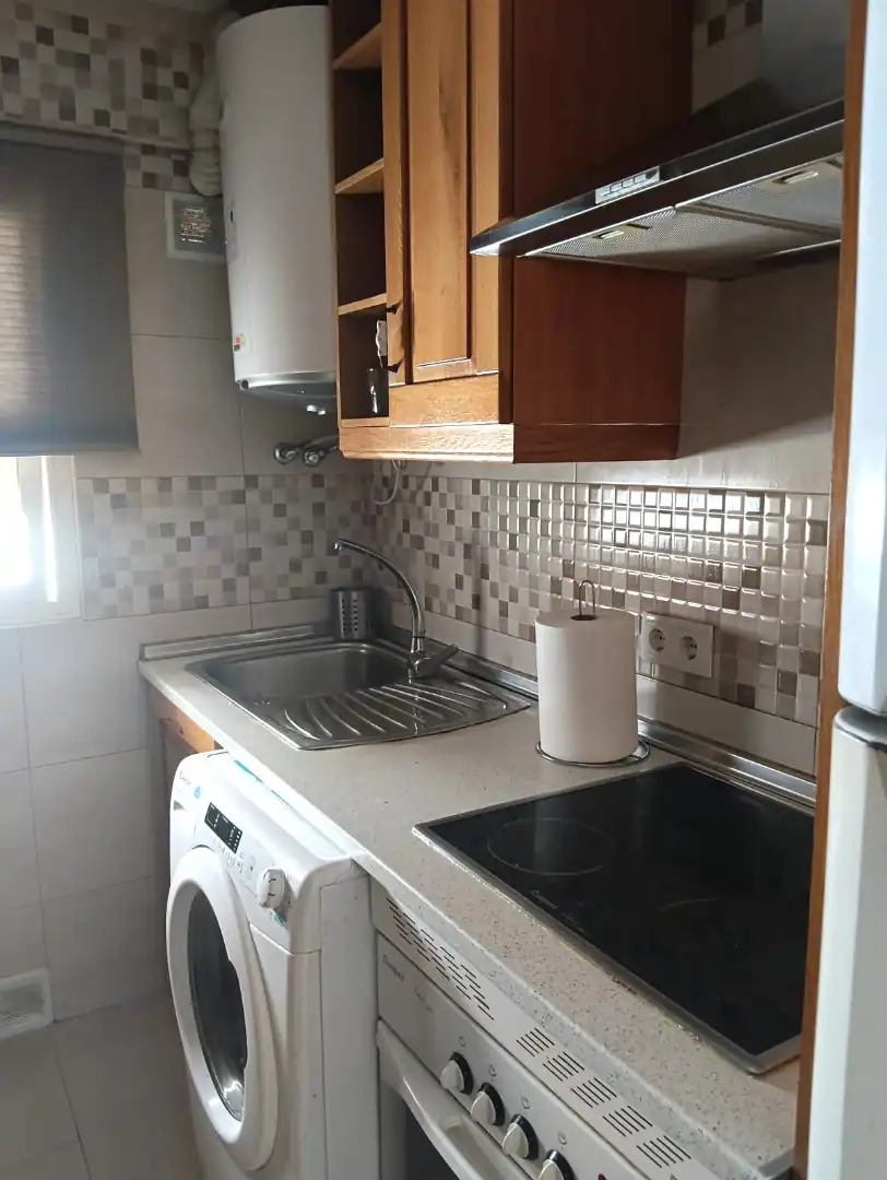 Kitchen of Flat for sale in Mérida  with Parquet flooring, Terrace and Storage room