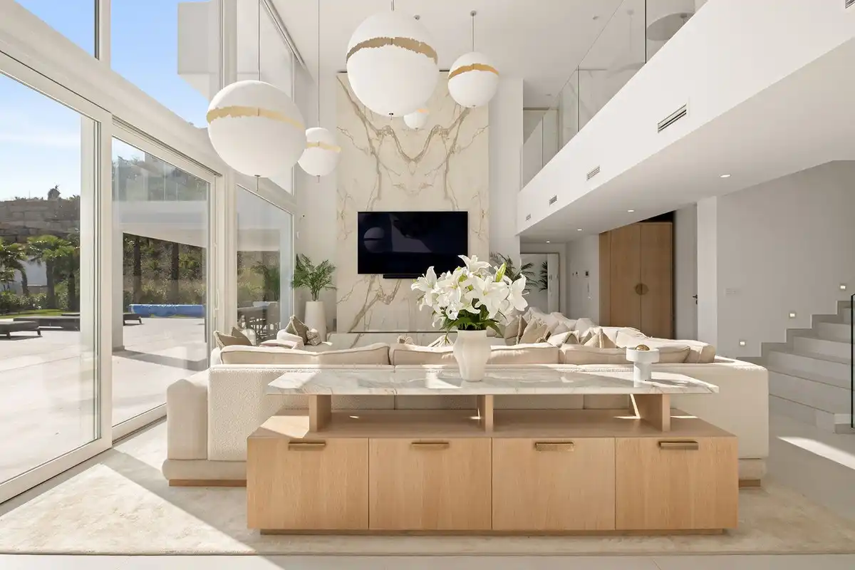 Living room of Detached homes for sale in Ojén  with Air Conditioner and Terrace