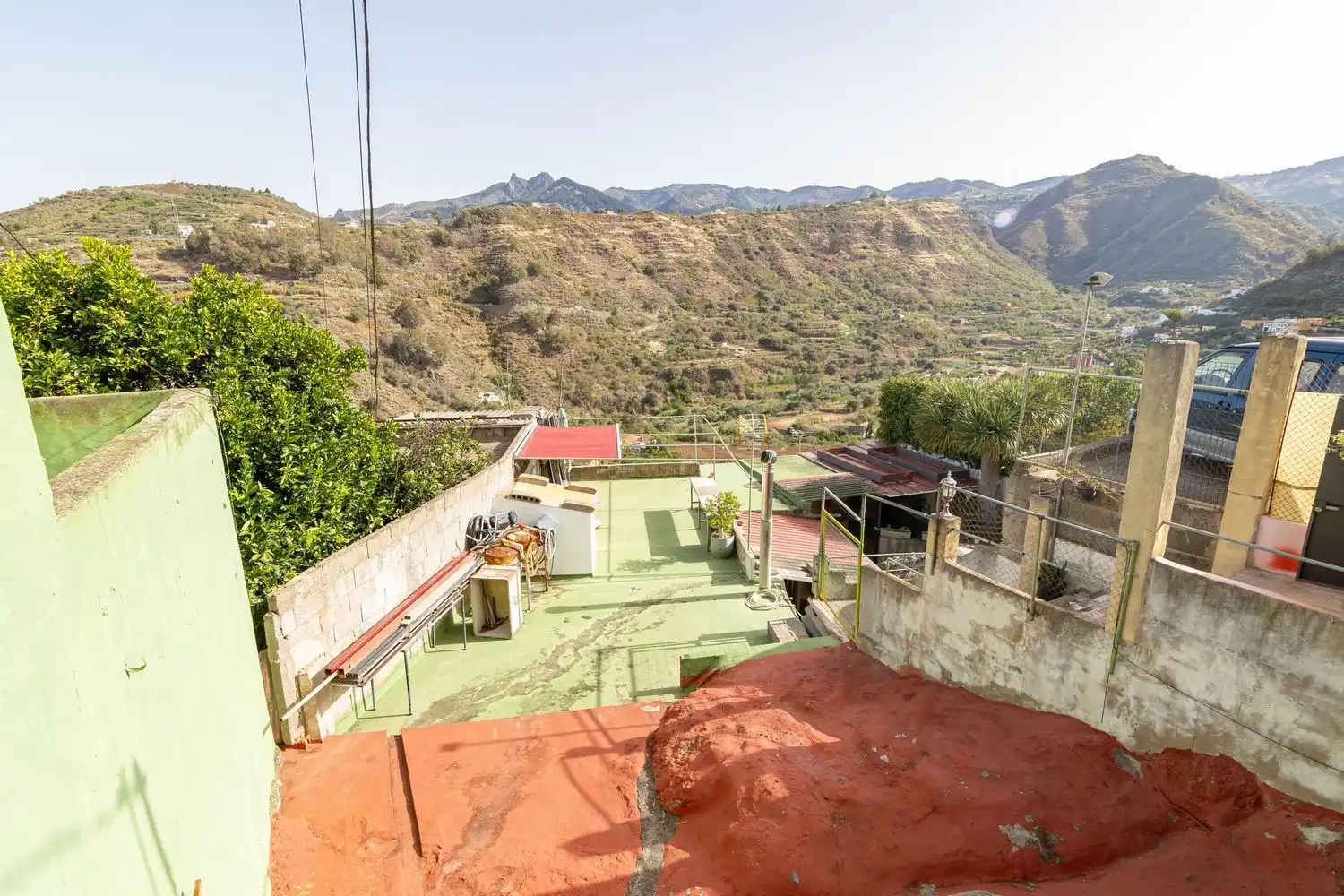 Terrassa de Casa o xalet en venda en Vega de San Mateo amb Jardí privat, Traster i Balcó