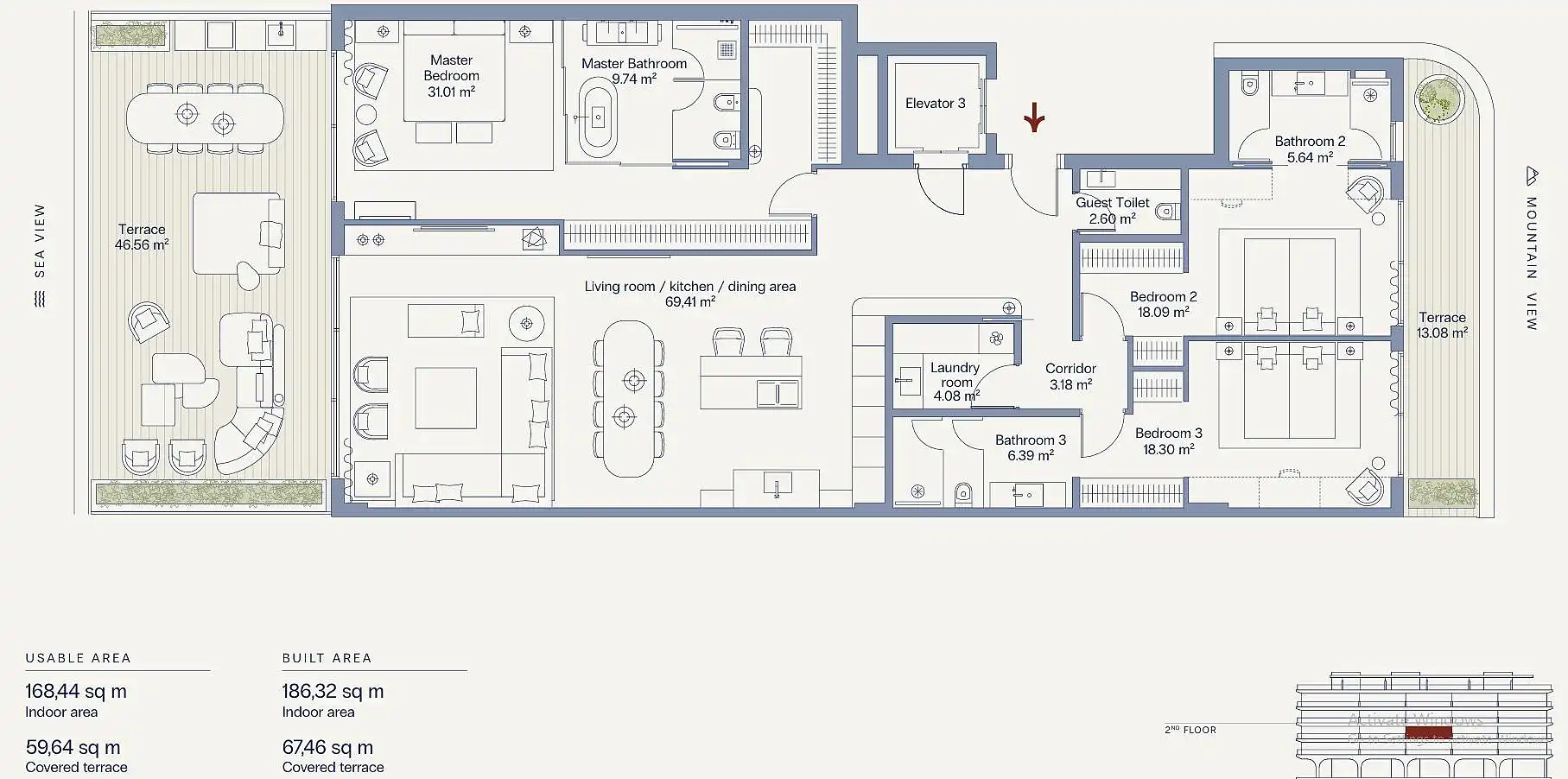 Apartment with lift for sale in Punta Plata, imagen 27
