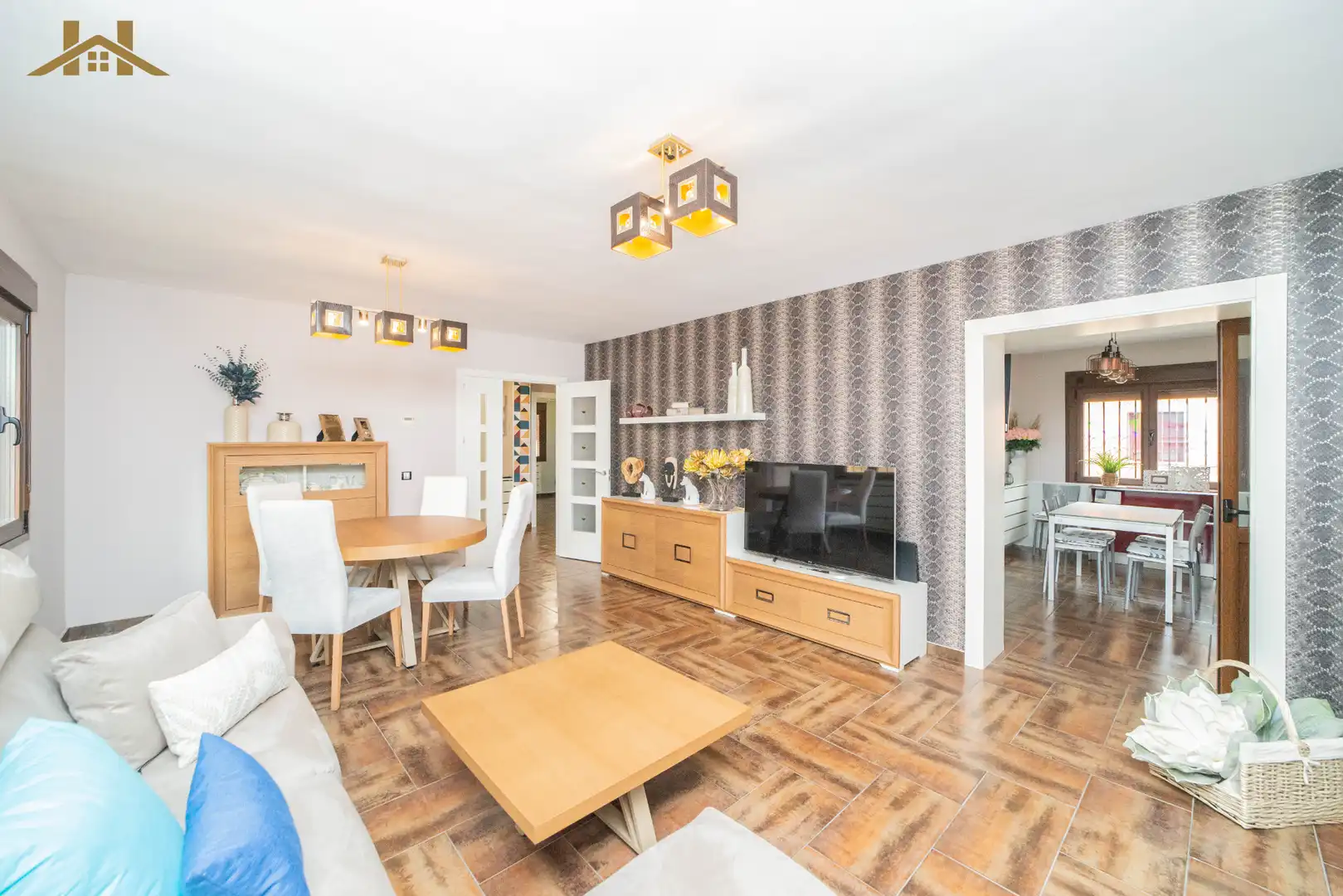 Living room of Houses for sale in Cubas de la Sagra  with Air Conditioner, Heating and Terrace