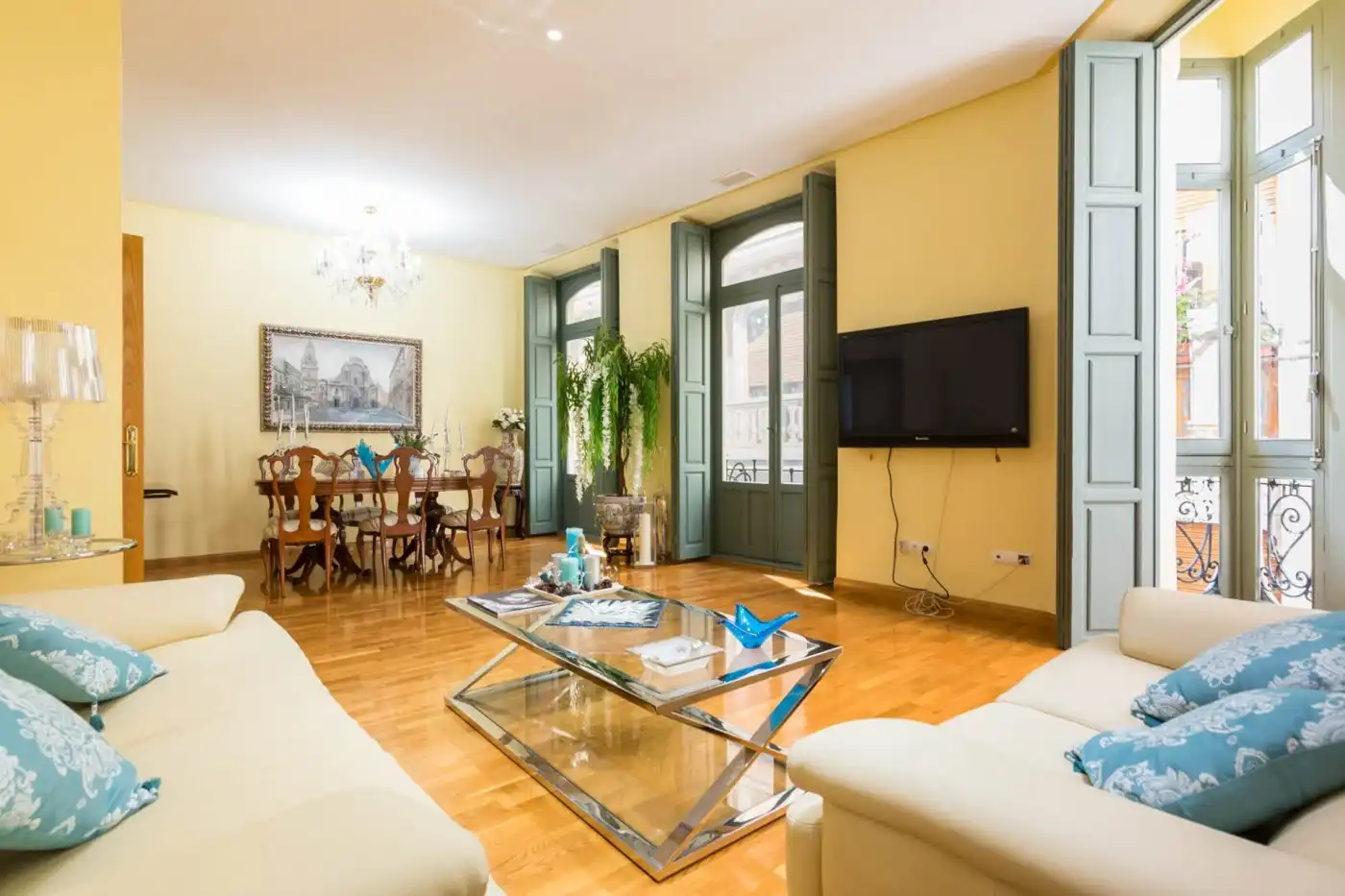 Sala de estar de Piso en venta en Murcia con Parquet, Trastero y Balcón