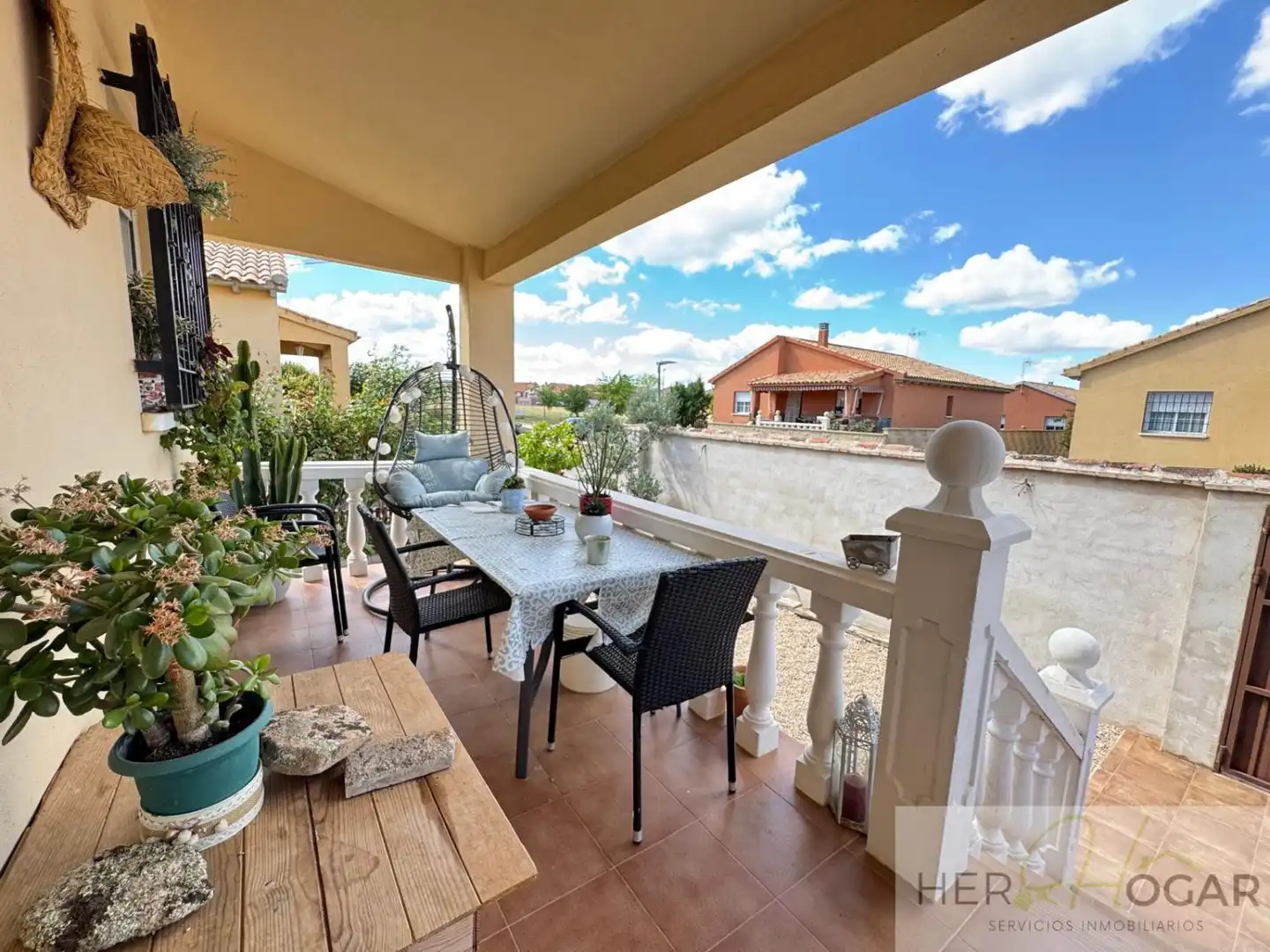 Terraza de Casa o chalet en venta en Burguillos de Toledo con Aire acondicionado, Calefacción y Jardín privado