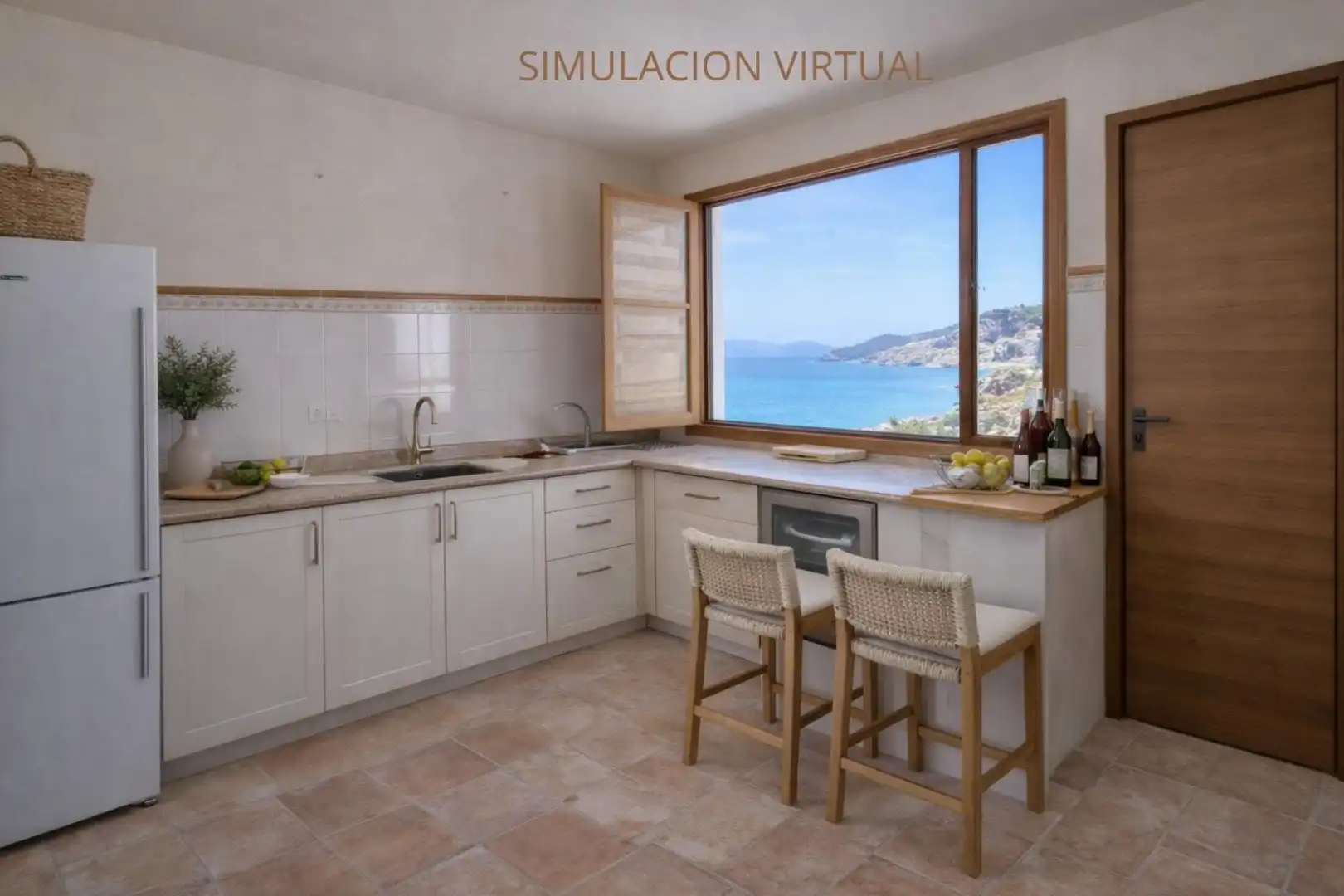 Cocina de Casa o chalet en venta en Pulpí con Aire acondicionado, Calefacción y Terraza