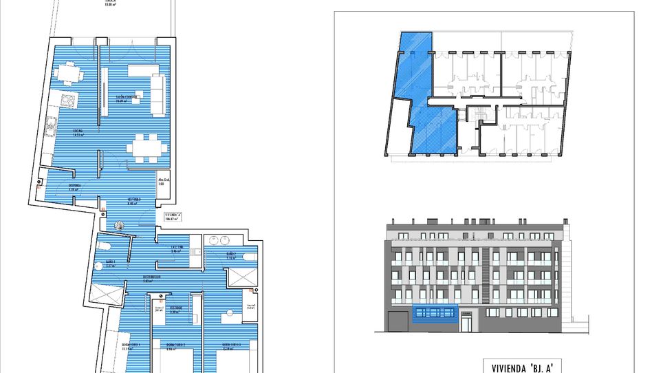Foto 1 de Piso en venta en Rúa Montirón, San Roque - As Fontiñas, Lugo