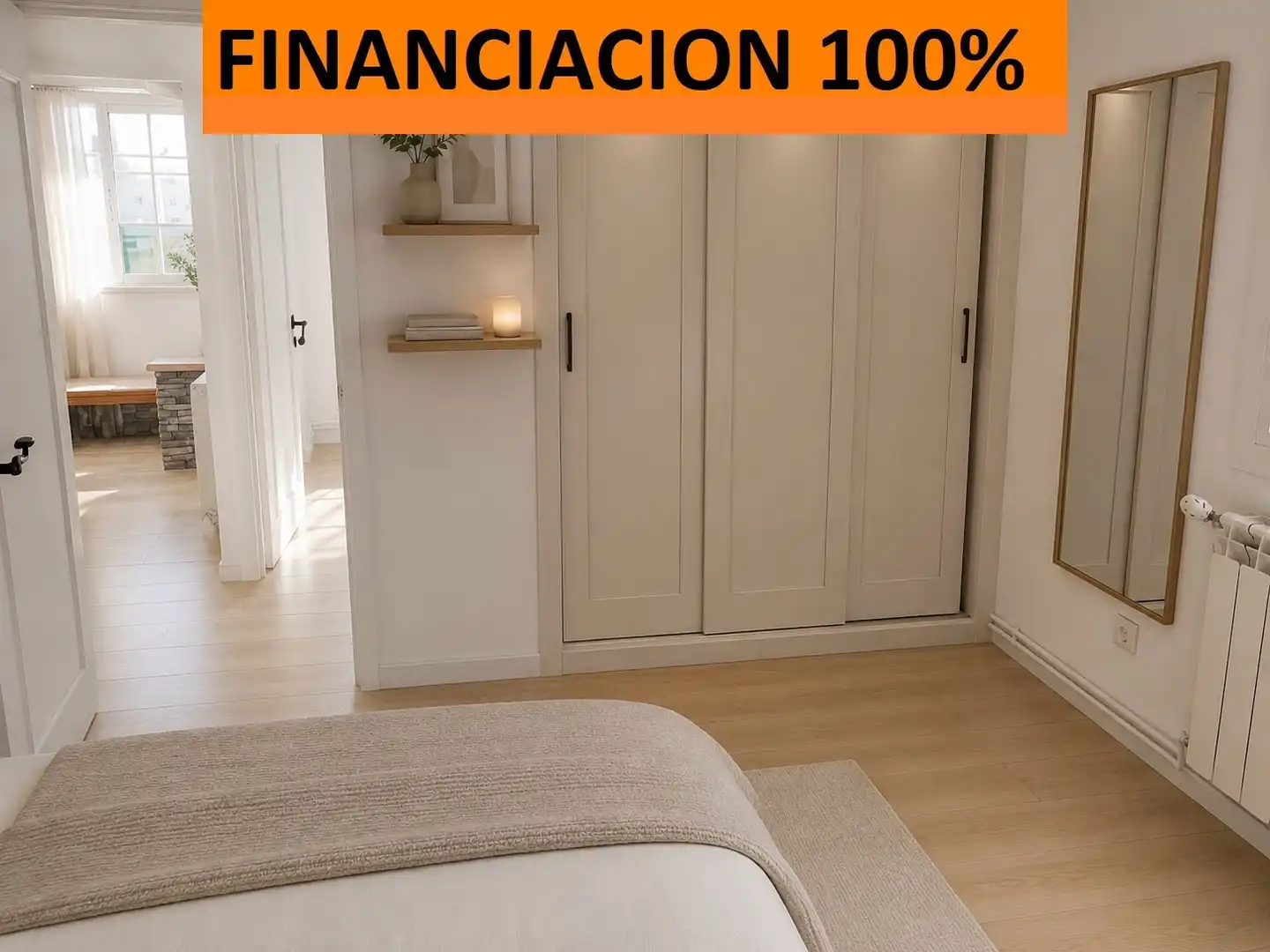 Bedroom of Flat for sale in Zaragoza  with Air Conditioner, Heating and Parquet flooring