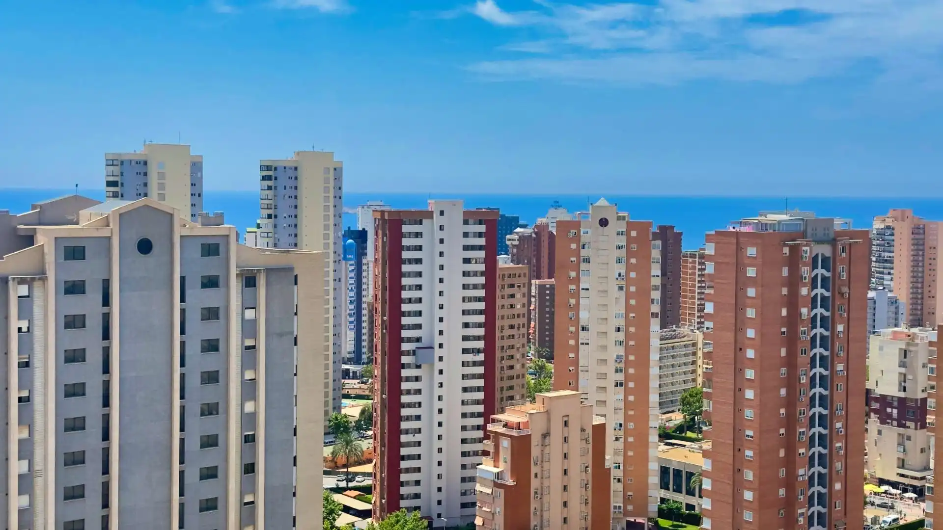 Exterior view of Flat for sale in Benidorm  with Air Conditioner, Furnished and Community pool