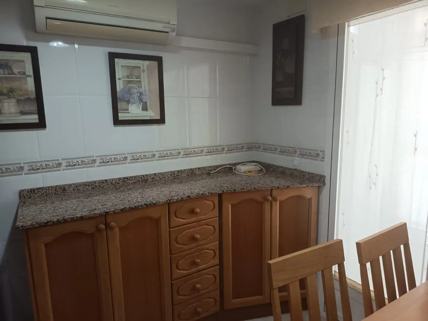 Küche von Wohnung zur Miete in Burriana / Borriana mit Klimaanlage, Heizung und Möbliert