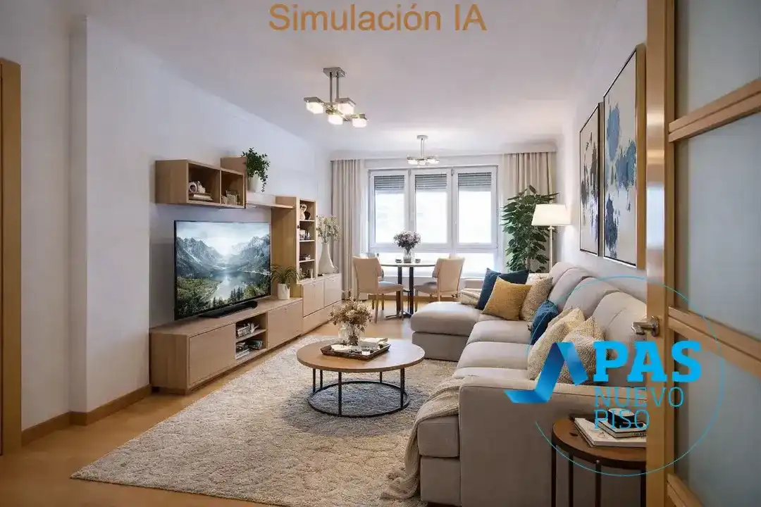 Wohnzimmer von Wohnung zum Verkauf in Santander mit Heizung und Terrasse
