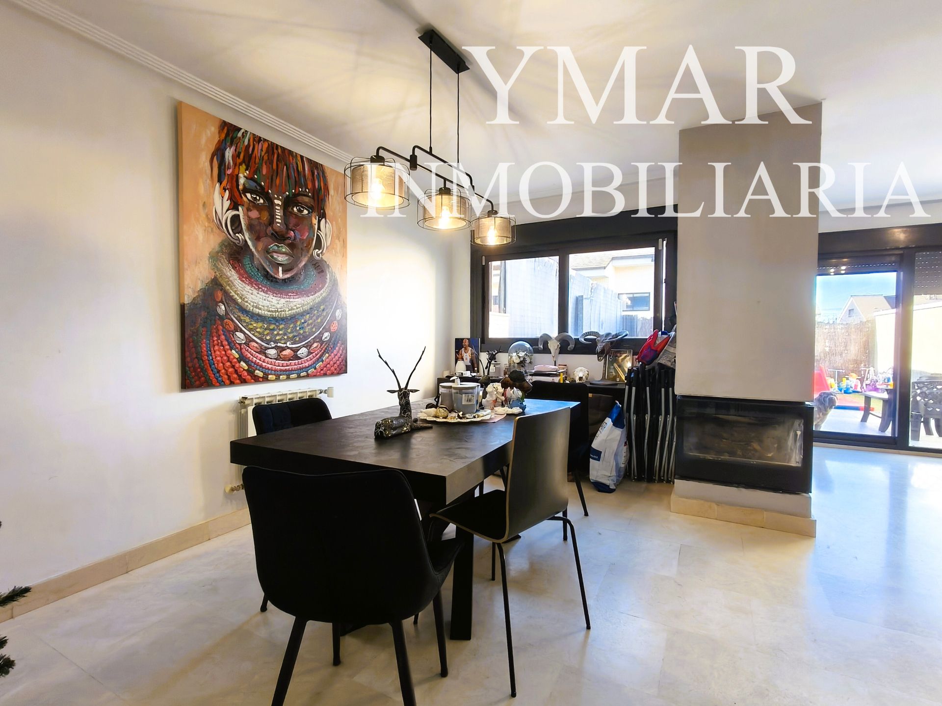 Dining room of Single-family semi-detached for sale in Arroyomolinos (Madrid)  with Air Conditioner, Heating and Private garden