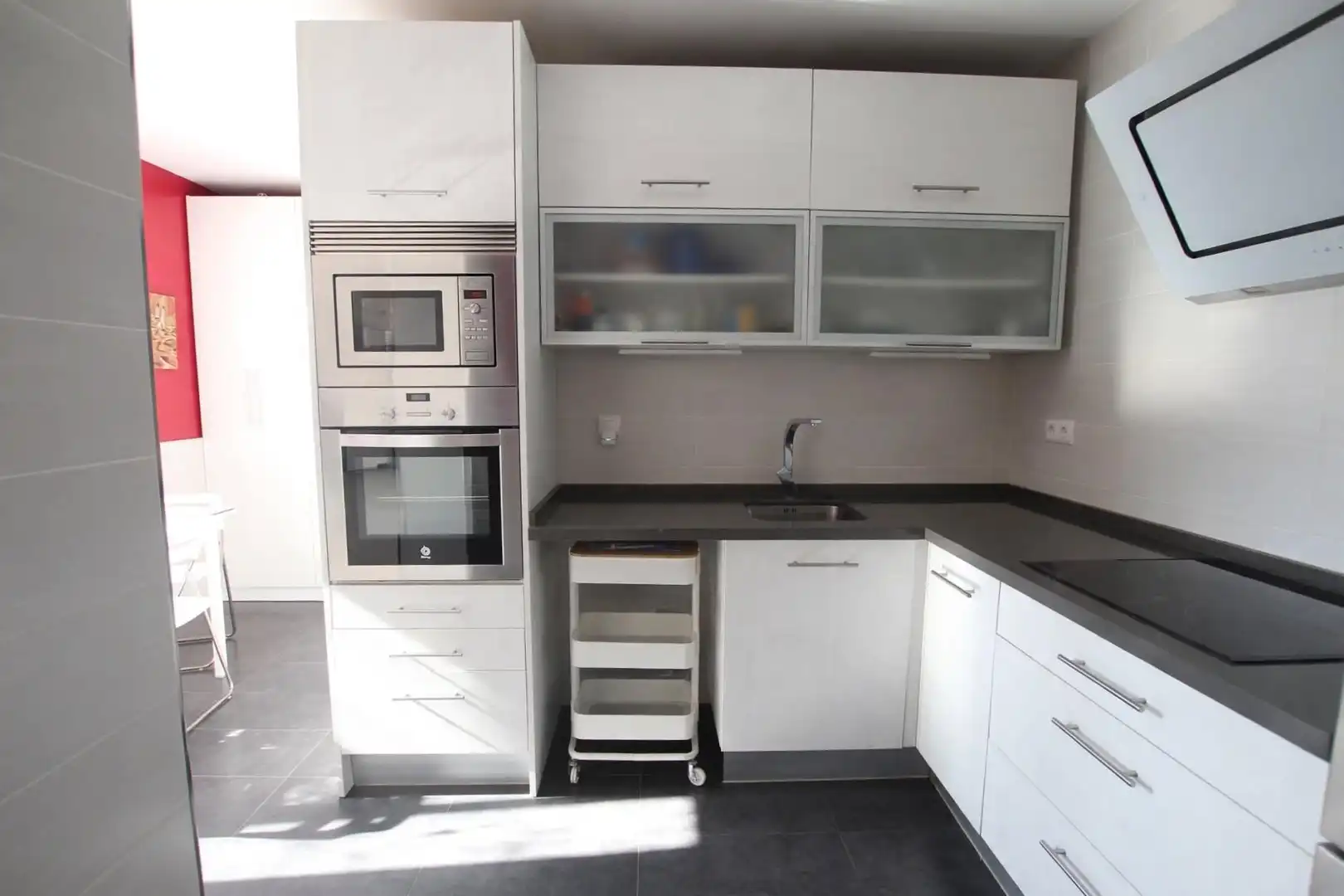 Küche von Wohnung zum Verkauf in Jerez de la Frontera mit Klimaanlage, Parkett und Terrasse