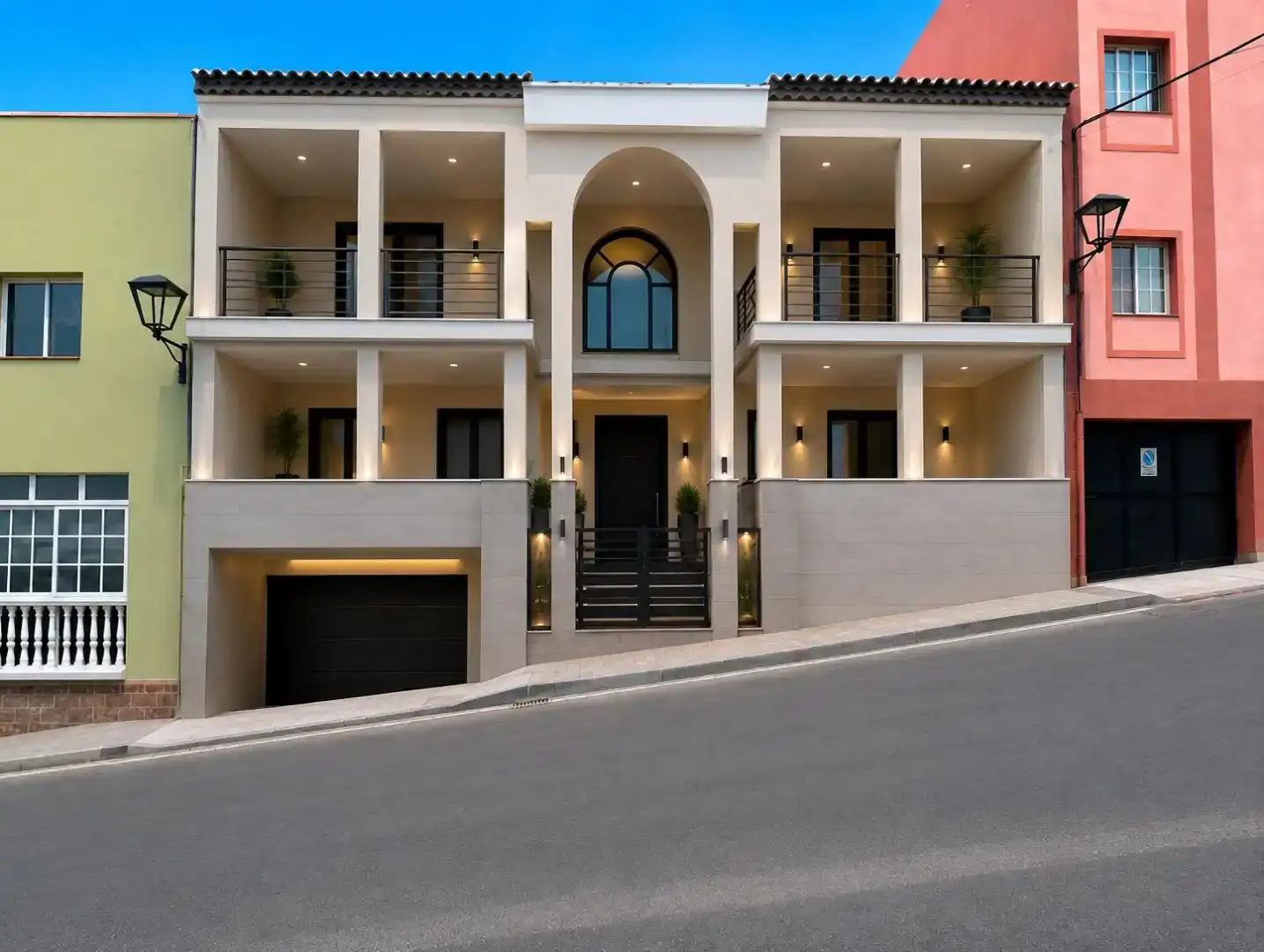 Vista exterior de Casa adosada en venda en Los Realejos amb Balcó