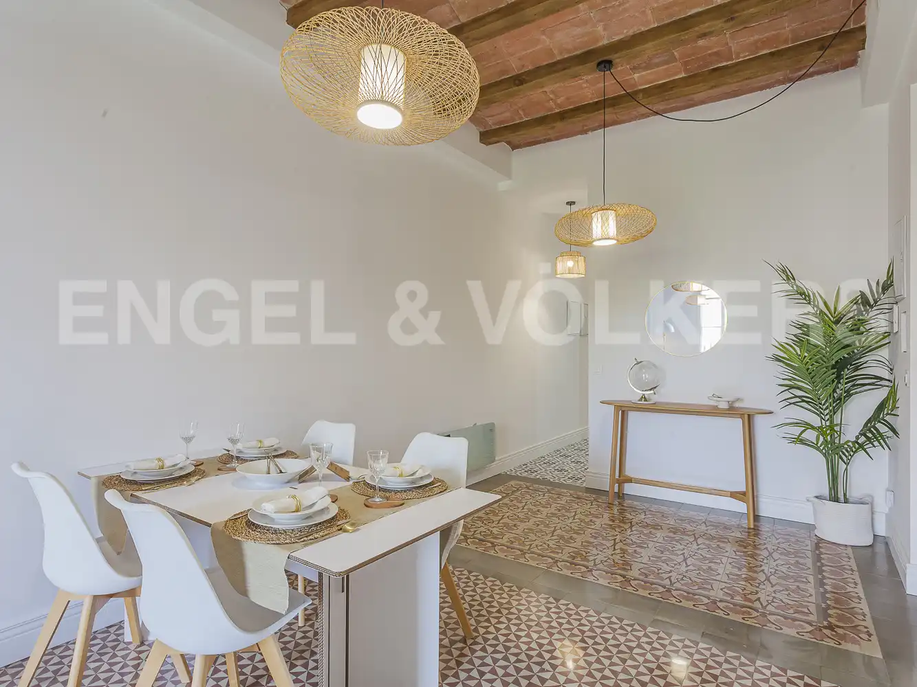 Esszimmer von Wohnung zum Verkauf in Barcelona mit Heizung und Balkon
