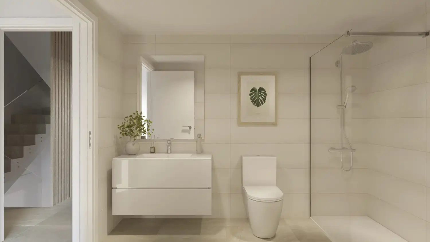 Baño de Casa adosada en venta en Rincón de la Victoria con Aire acondicionado, Jardín privado y Terraza