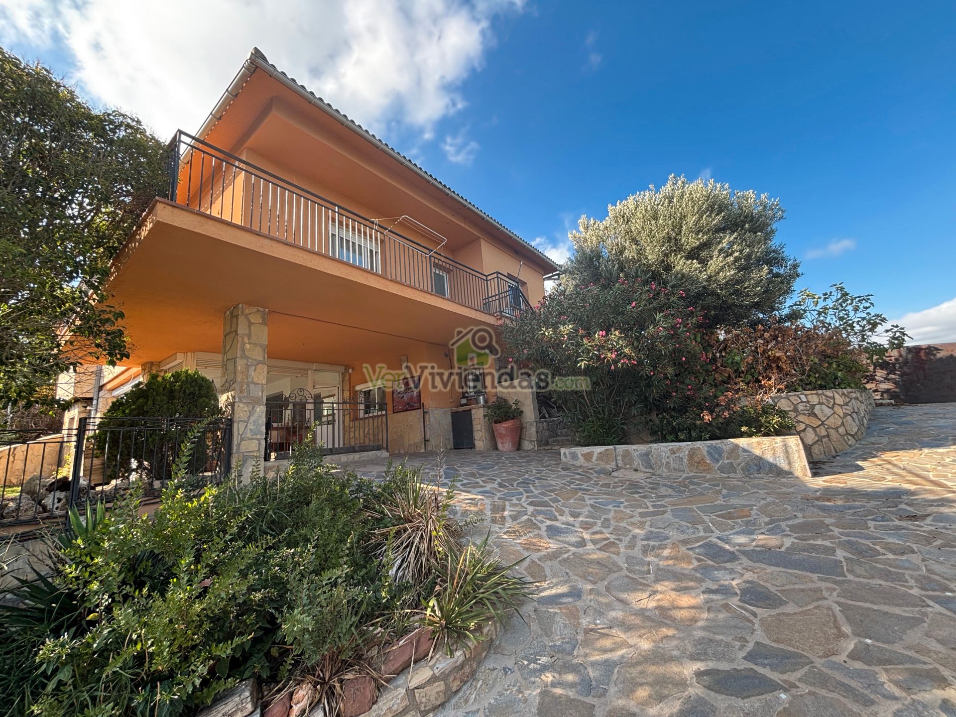 Exterior view of House or chalet for sale in Corbera de Llobregat  with Heating, Private garden and Parquet flooring