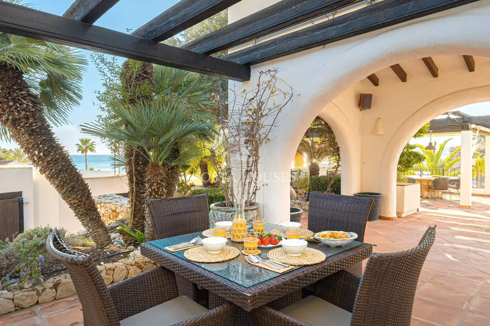 Terrassa de Casa o xalet en venda en Moraira amb Aire condicionat, Calefacció i Jardí privat