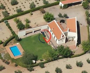 Exterior view of House or chalet for sale in Villafranca de los Barros  with Swimming Pool