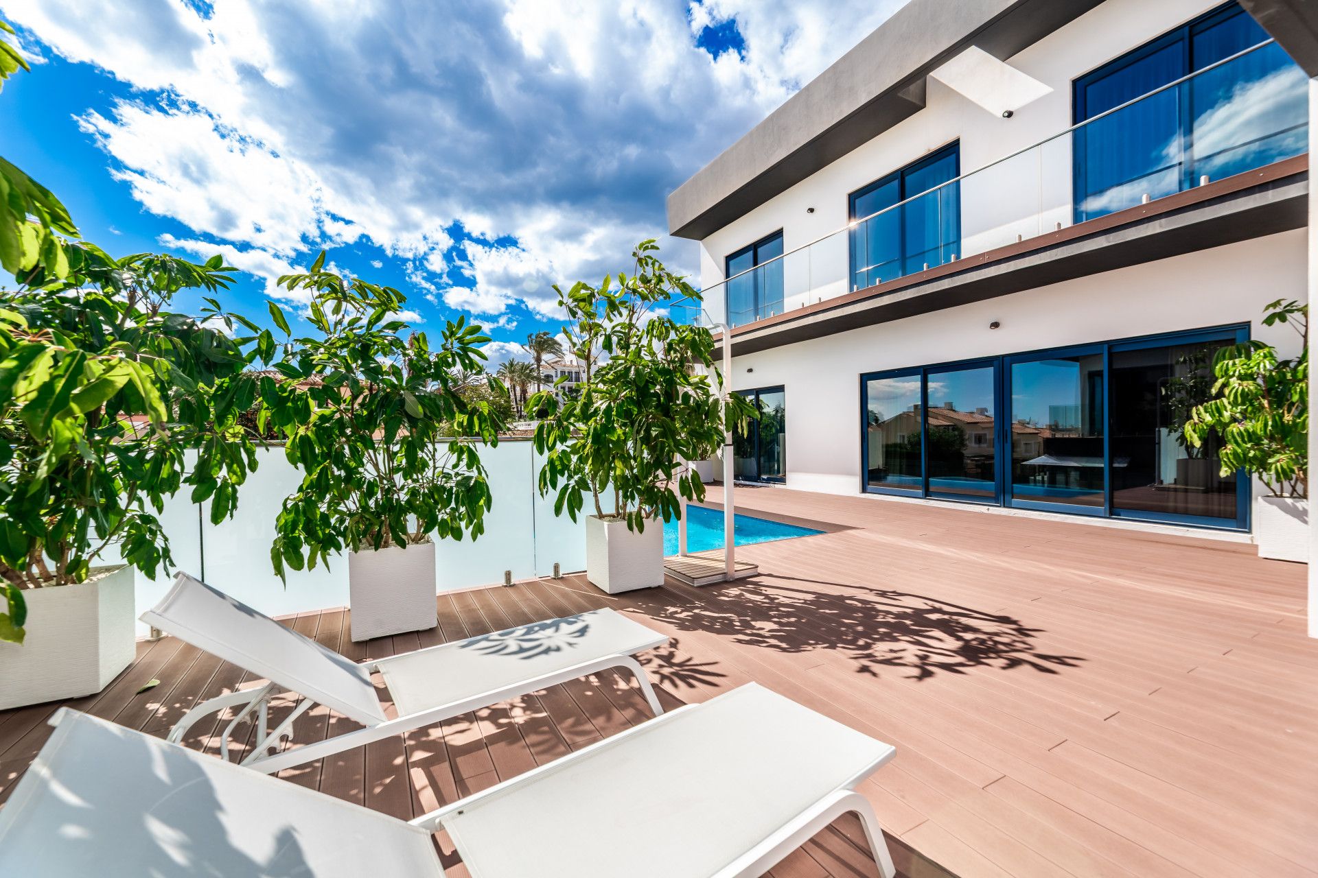 Terrassa de Casa o xalet de lloguer en Mijas amb Terrassa, Traster i Piscina