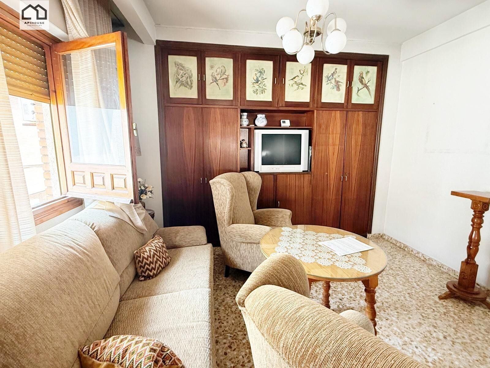 Living room of House or chalet for sale in Santa Olalla  with Air Conditioner, Heating and Terrace