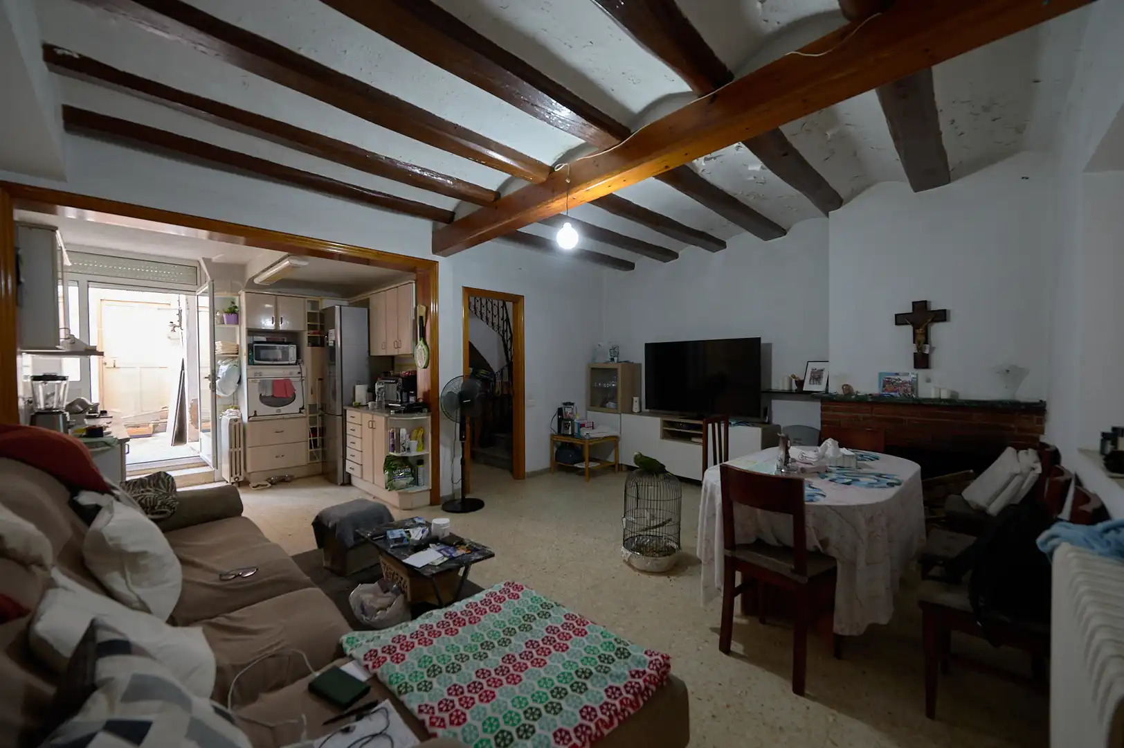 Sala de estar de Casa adosada en venta en Sentmenat con Calefacción, Jardín privado y Horno
