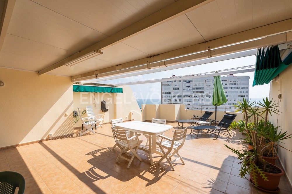 Terrassa de Apartament de lloguer en La Pobla de Farnals amb Aire condicionat, Calefacció i Jardí privat