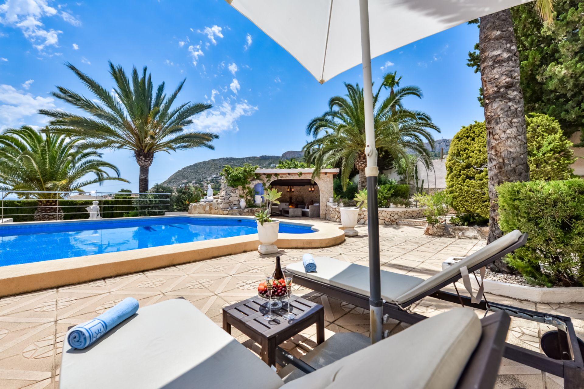 Terrace of House or chalet to rent in Calpe / Calp  with Air Conditioner, Private garden and Terrace