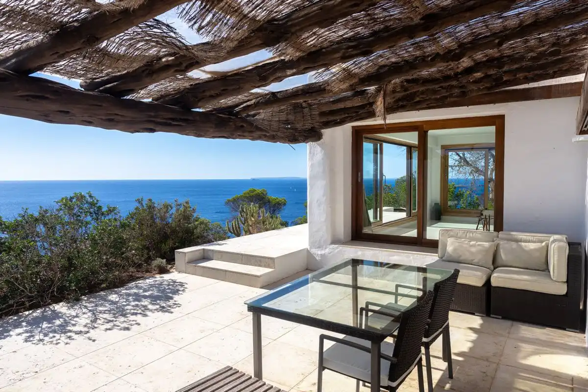 Terrassa de Casa o xalet en venda en Santa Eulària des Riu amb Aire condicionat, Calefacció i Jardí privat