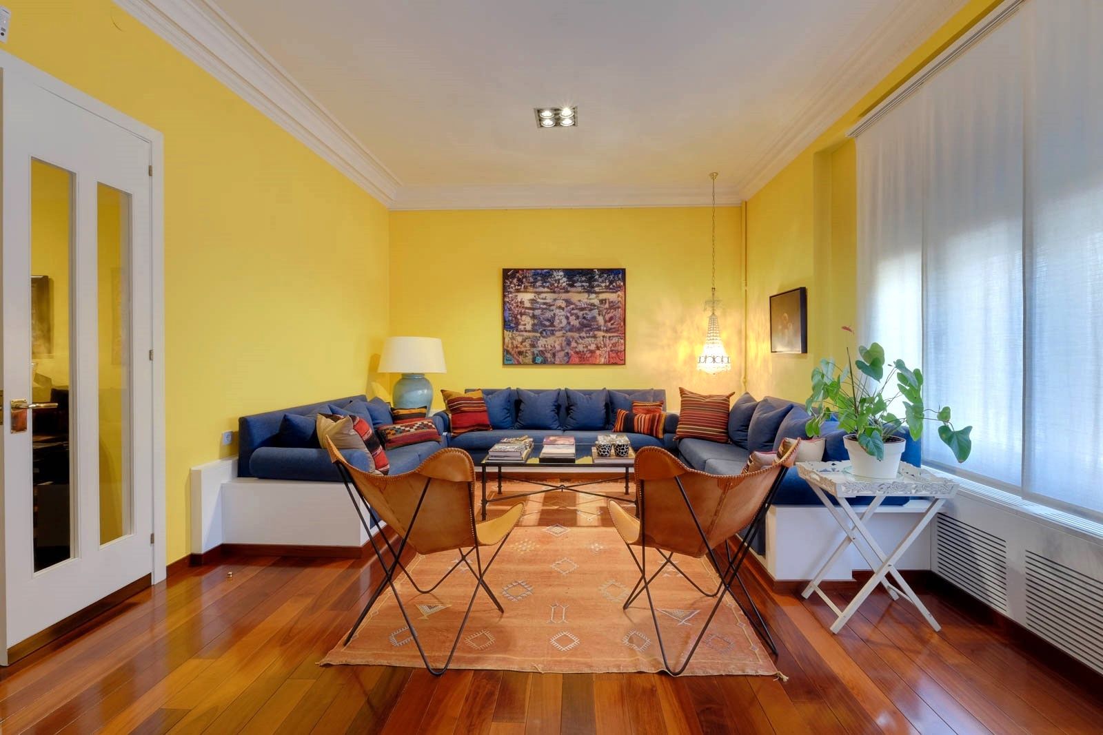 Sala de estar de Piso en venta en  Barcelona Capital con Aire acondicionado, Calefacción y Parquet