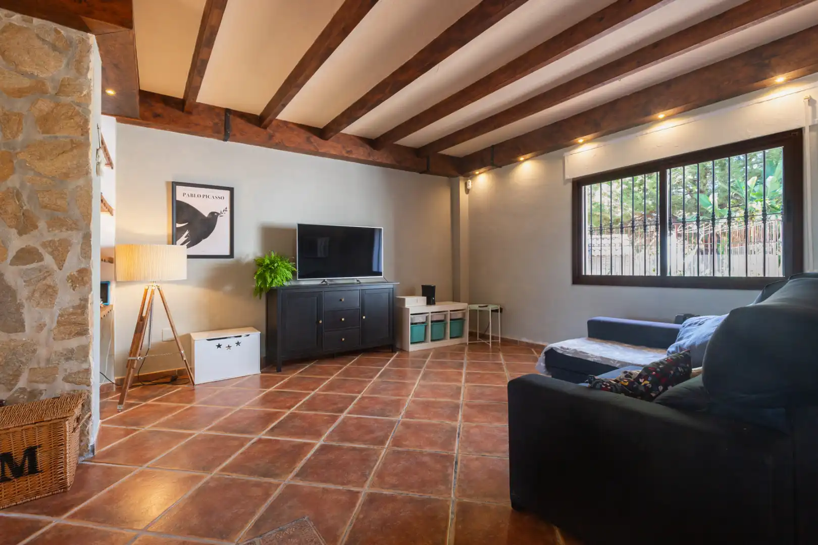 Sala de estar de Casa o chalet en venta en Alhaurín de la Torre con Aire acondicionado, Calefacción y Jardín privado