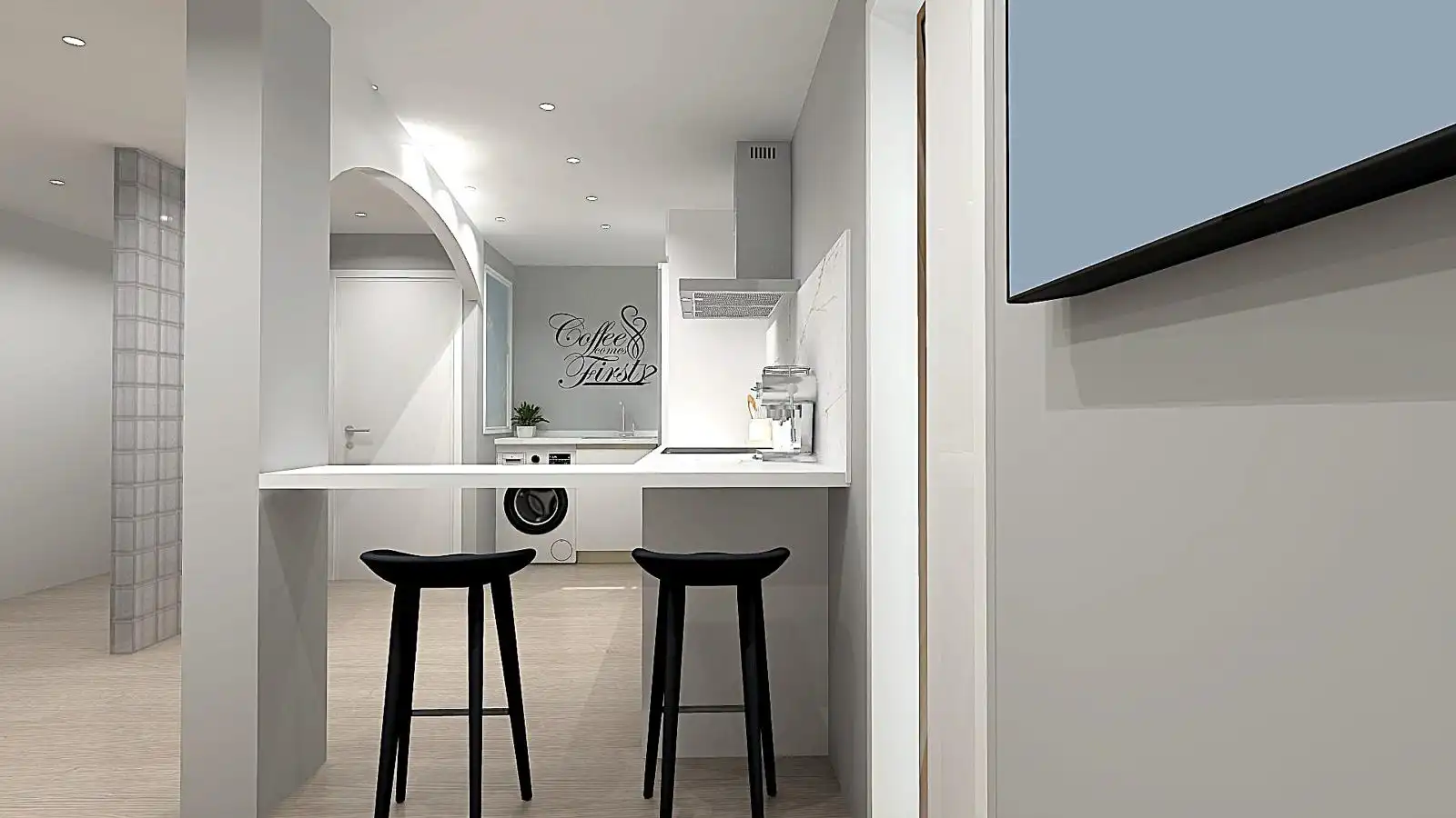 Küche von Wohnung zum Verkauf in Pinto mit Klimaanlage, Heizung und Möbliert